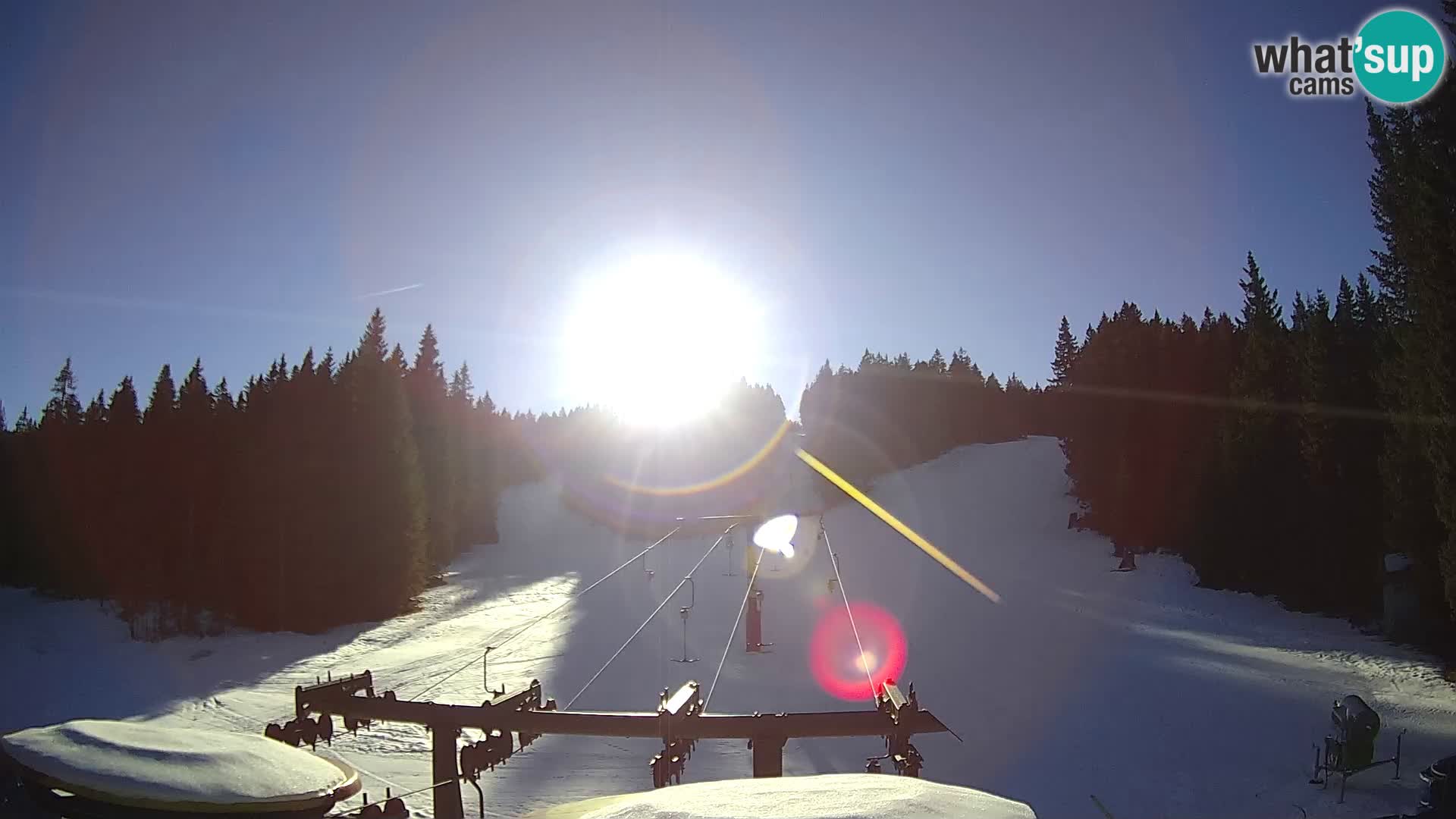 Smučišče Rogla Spletna kamera Ostruščica proga 1 in 2