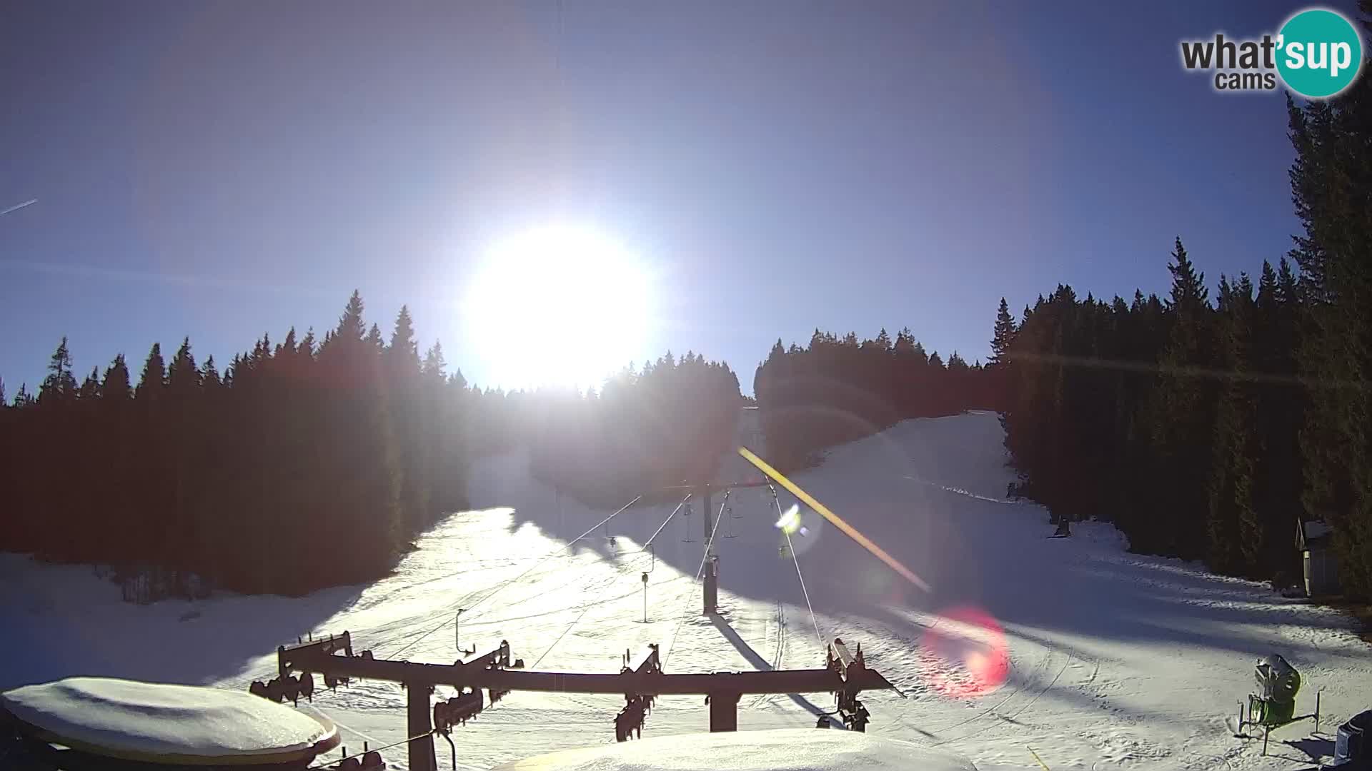 Comprensorio sciistico Rogla Webcam live Ostruščica piste 1 e 2