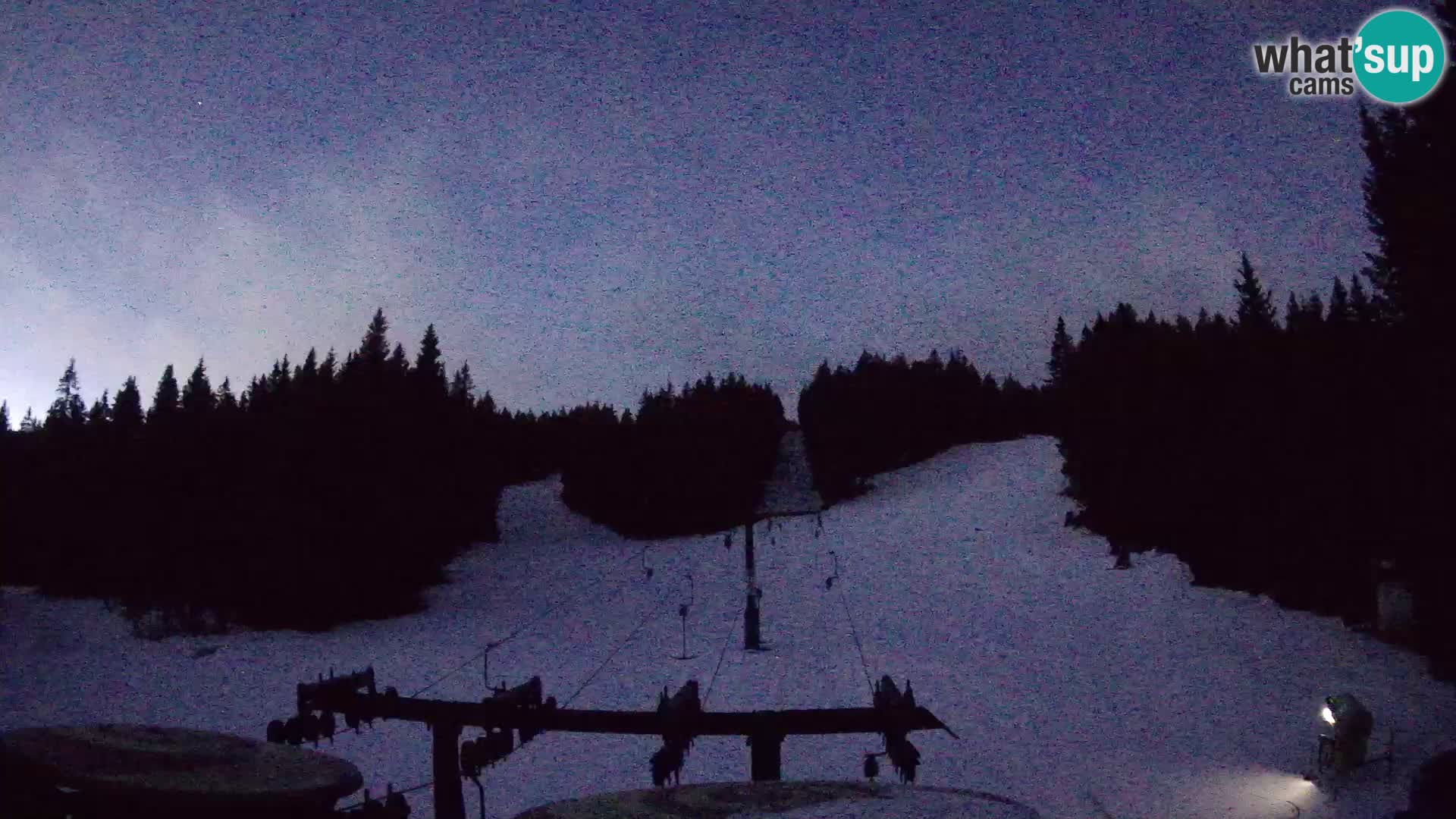 Skijalište Rogla web kamera Ostruščica proga 1 in 2