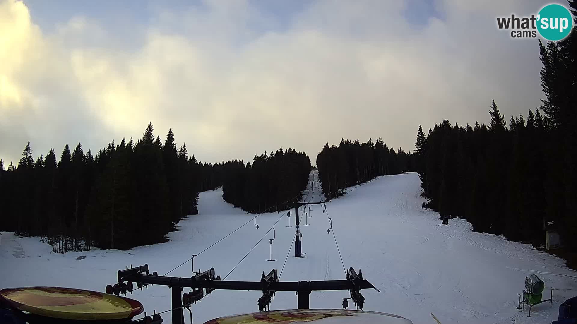 Smučišče Rogla Spletna kamera Ostruščica proga 1 in 2