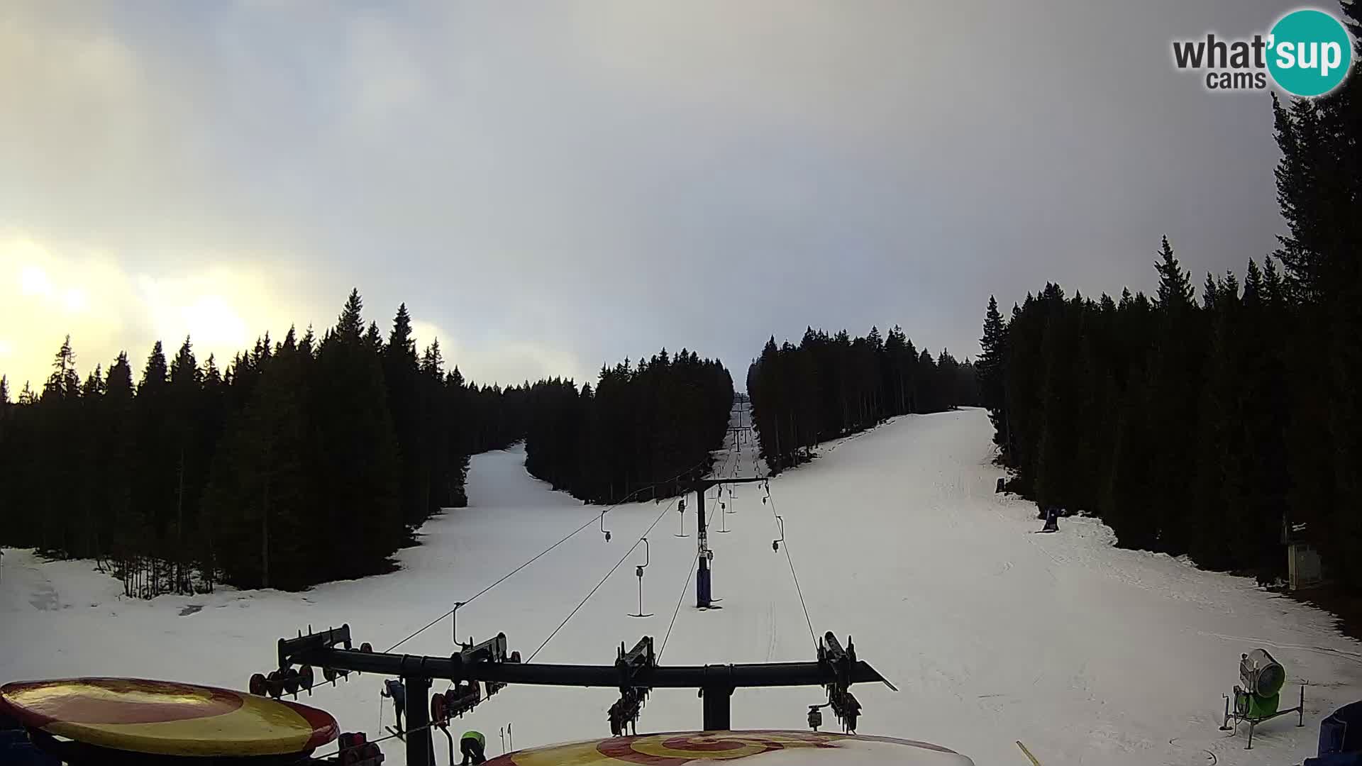 Skigebiet Rogla Webcam Ostruščica Piste 1 und 2
