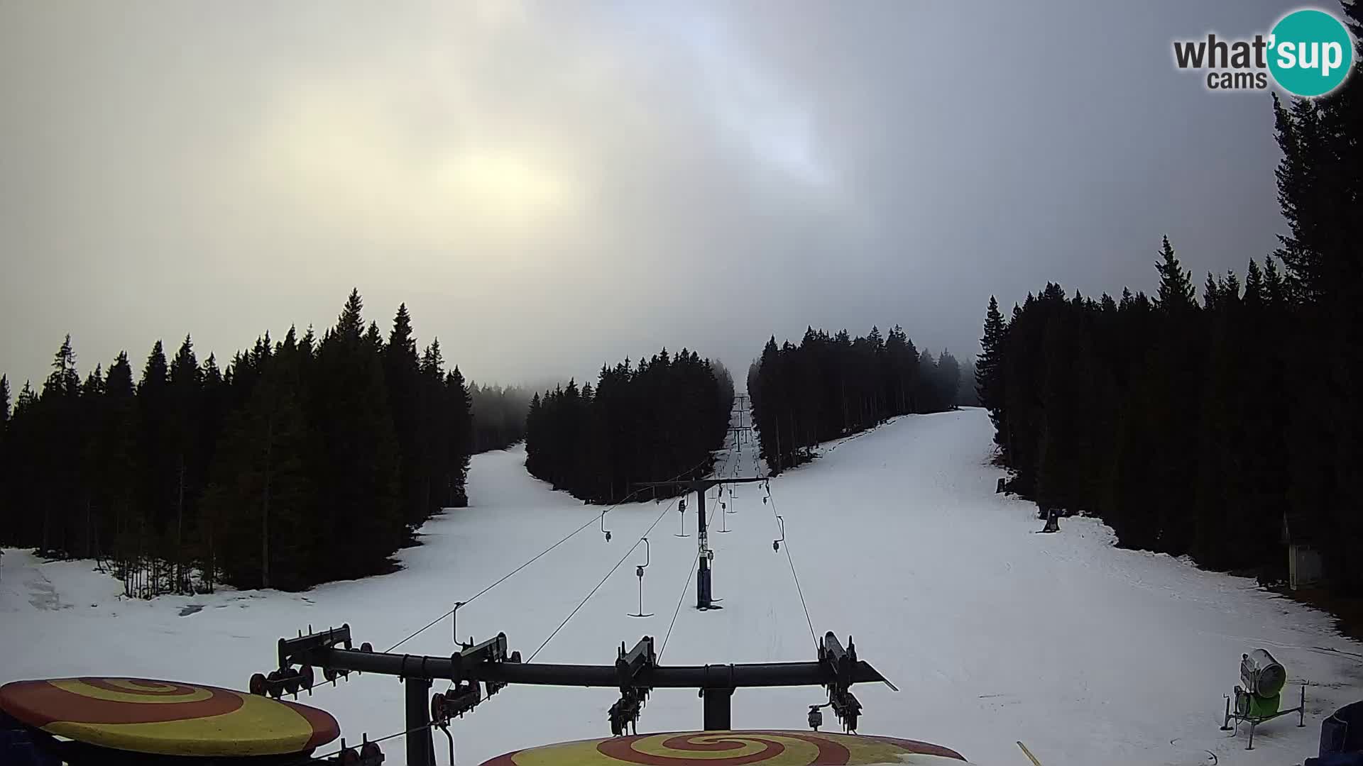 Smučišče Rogla Spletna kamera Ostruščica proga 1 in 2