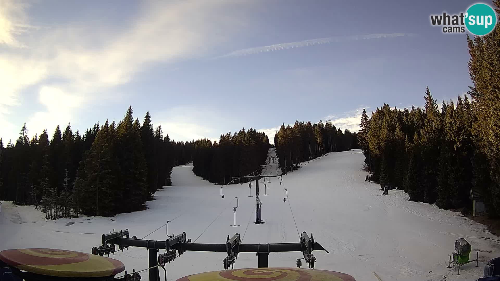 Smučišče Rogla Spletna kamera Ostruščica proga 1 in 2