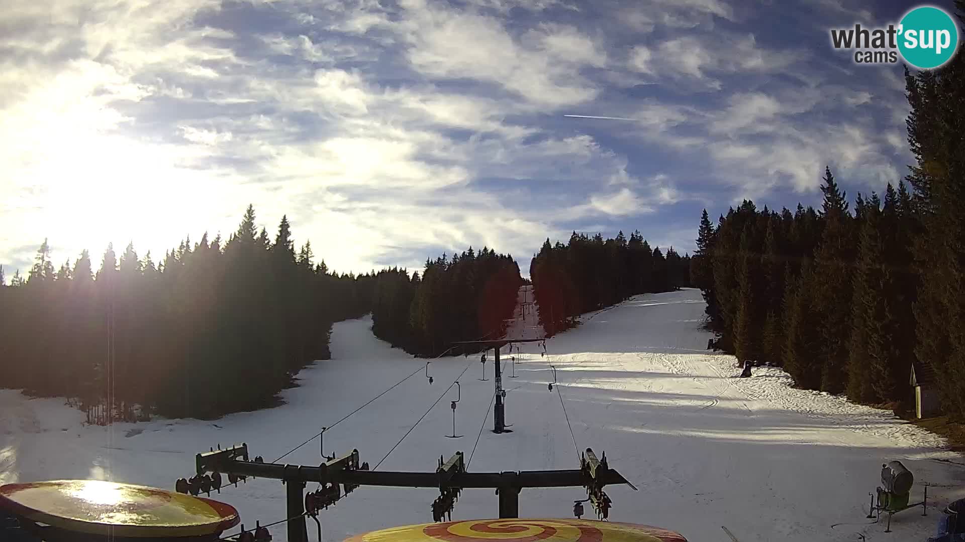 Comprensorio sciistico Rogla Webcam live Ostruščica piste 1 e 2