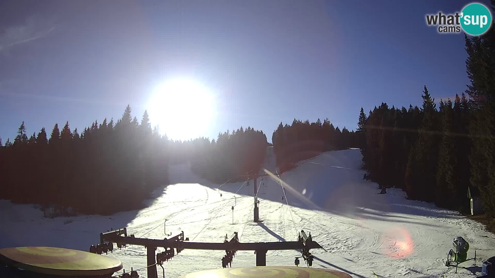 Comprensorio sciistico Rogla Webcam live Ostruščica piste 1 e 2