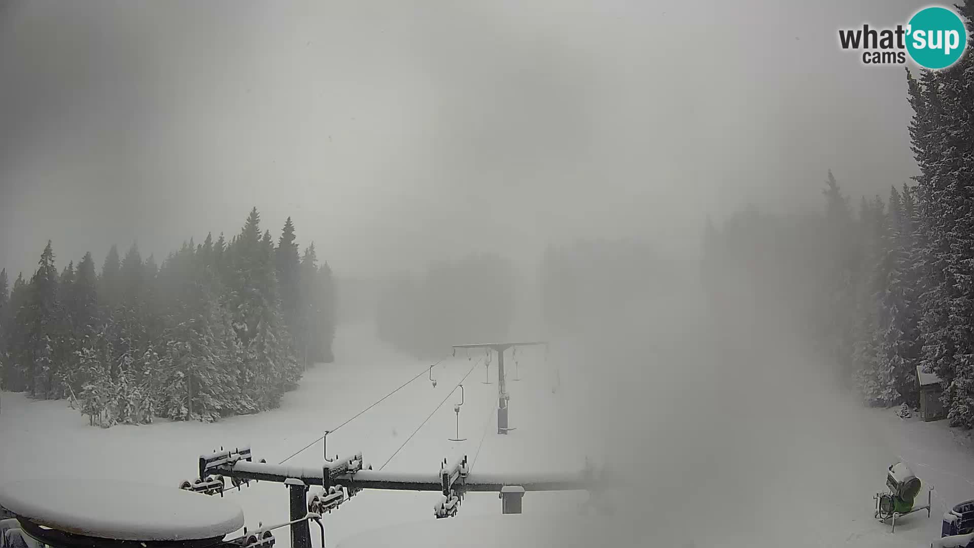 Smučišče Rogla Spletna kamera Ostruščica proga 1 in 2
