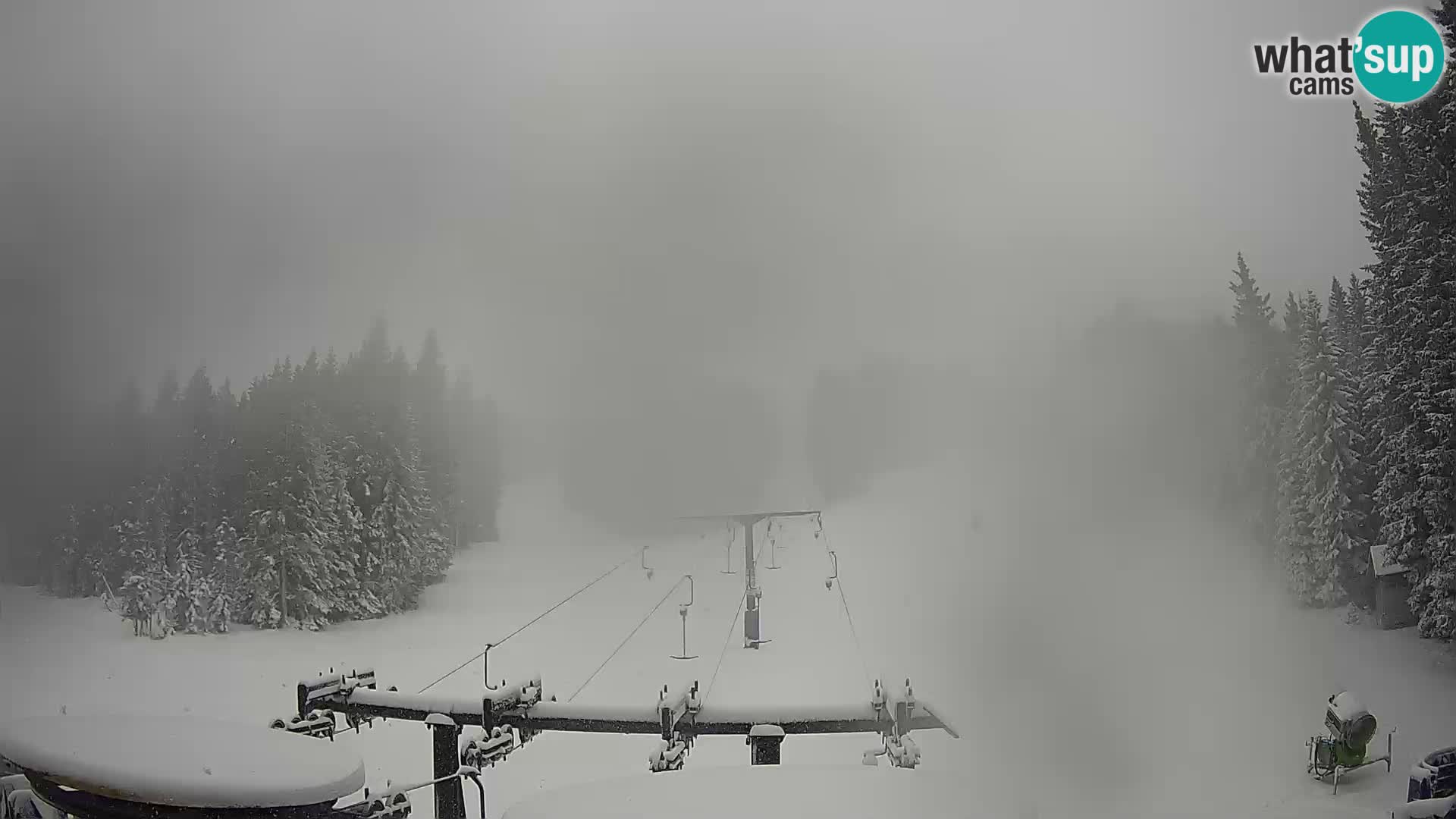 Smučišče Rogla Spletna kamera Ostruščica proga 1 in 2