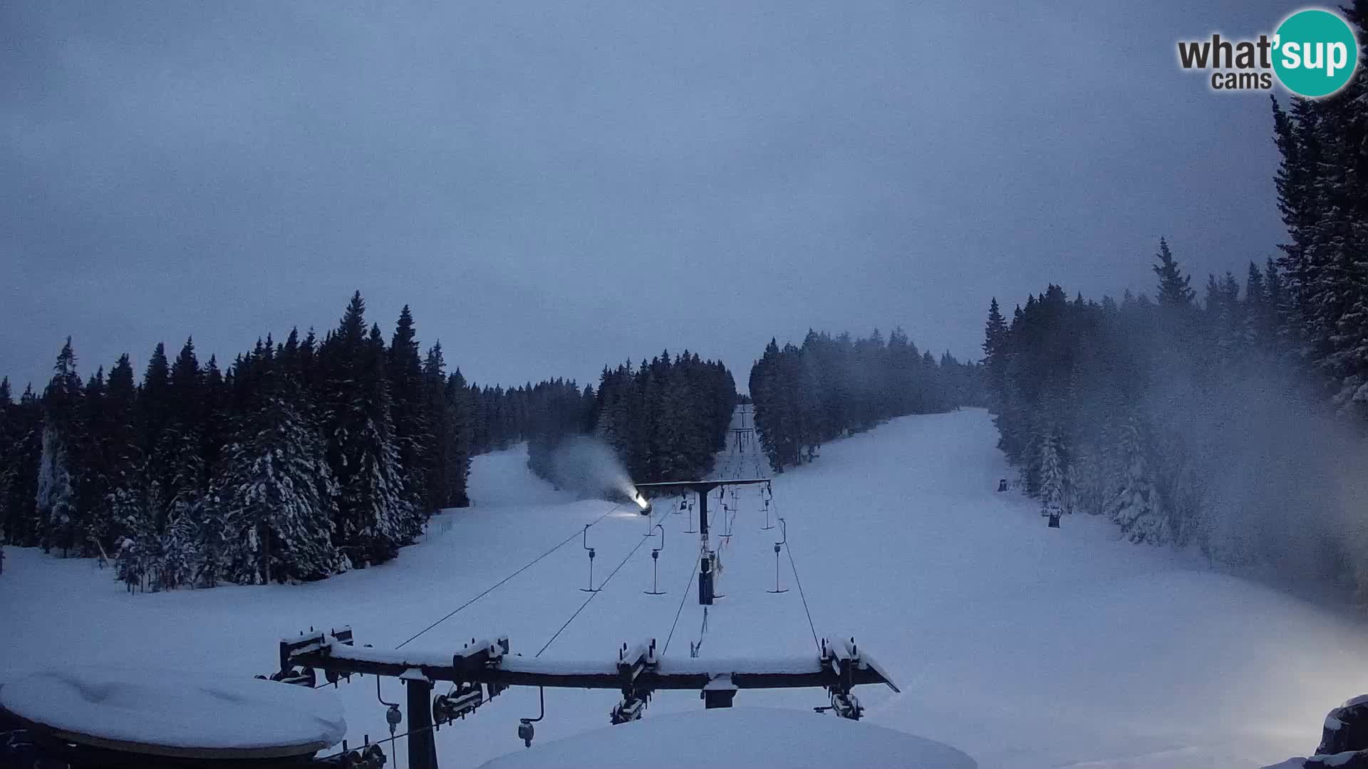 Skijalište Rogla web kamera Ostruščica proga 1 in 2