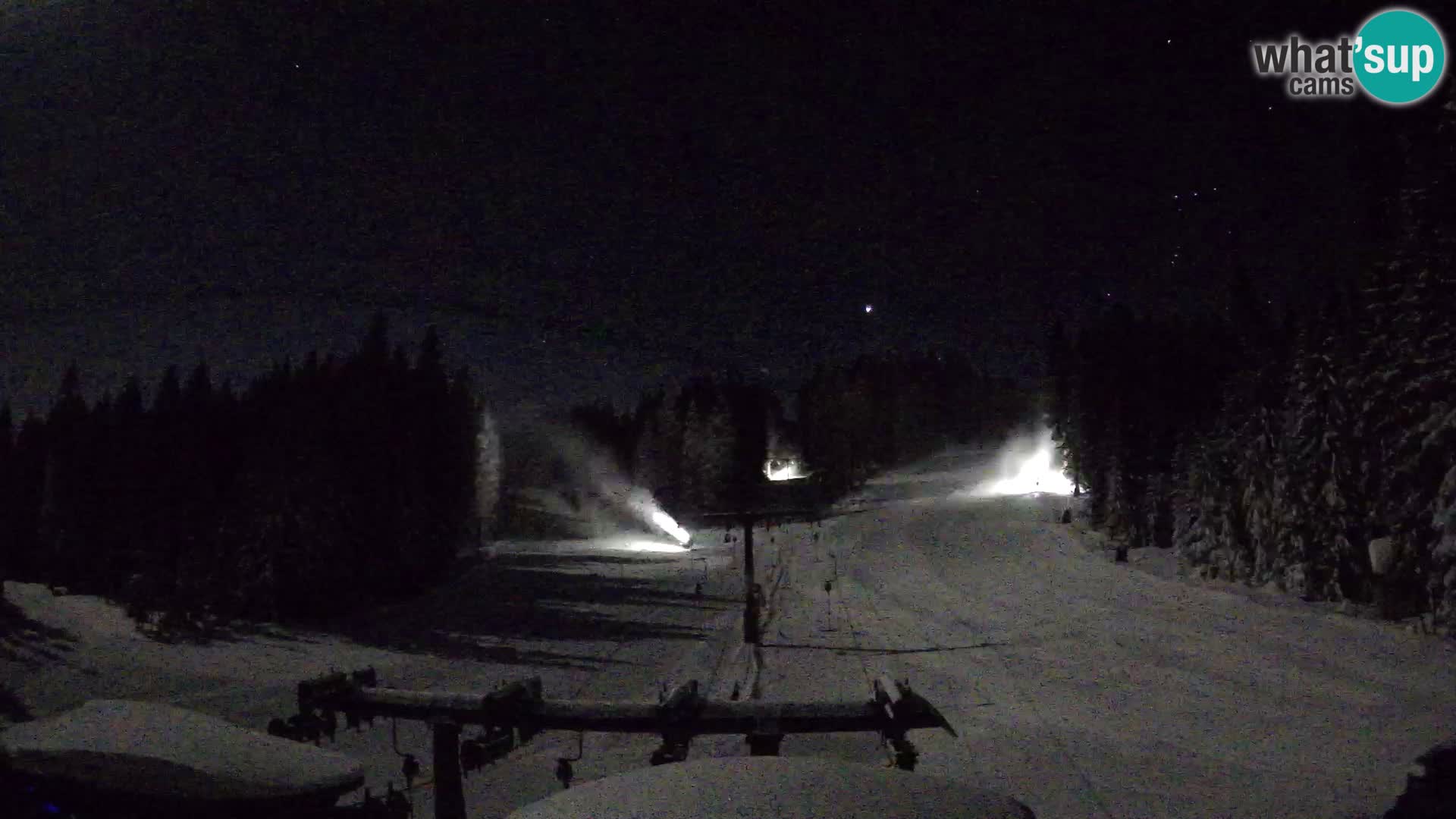 Smučišče Rogla Spletna kamera Ostruščica proga 1 in 2