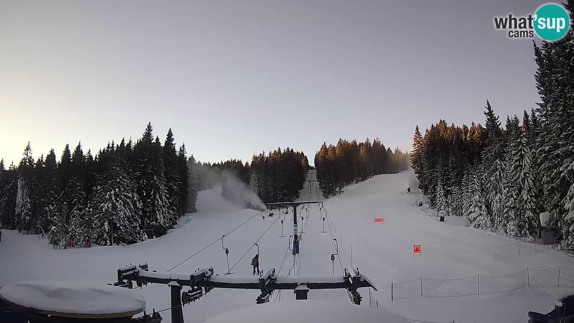 Comprensorio sciistico Rogla Webcam live Ostruščica piste 1 e 2