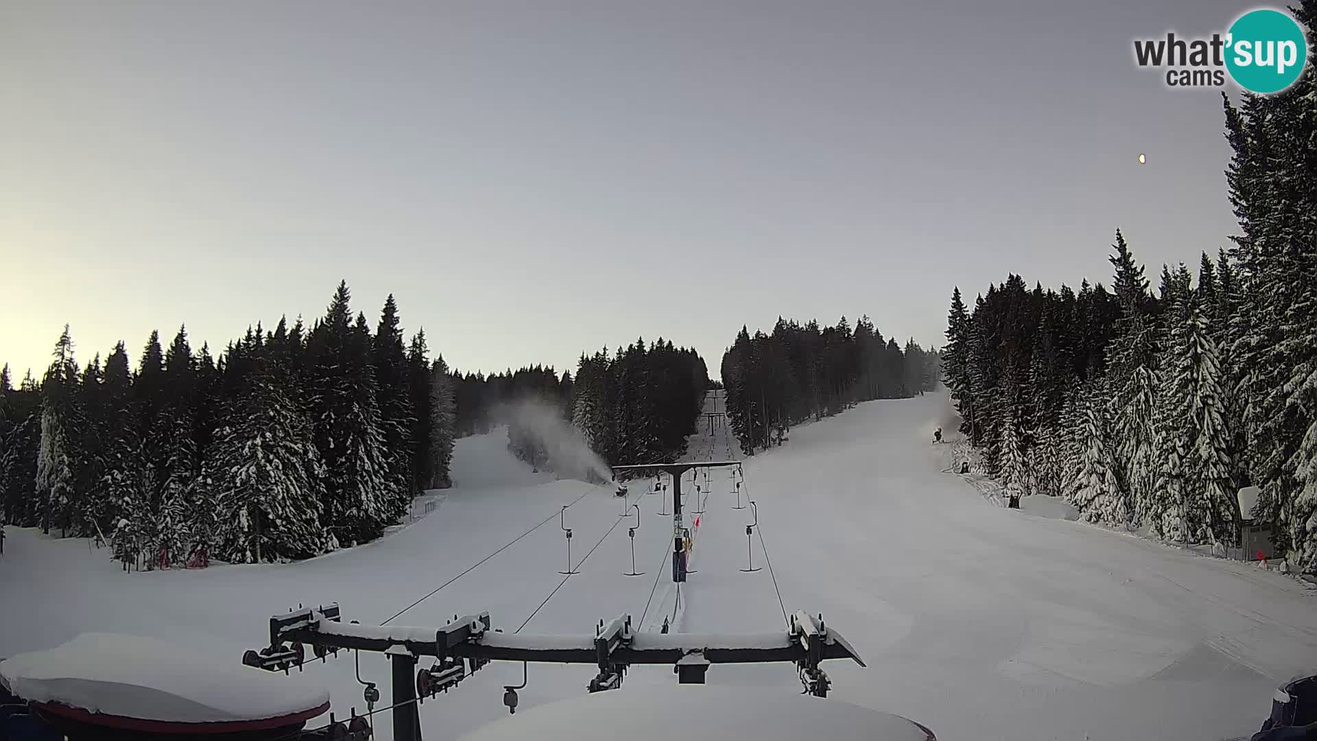 Smučišče Rogla Spletna kamera Ostruščica proga 1 in 2