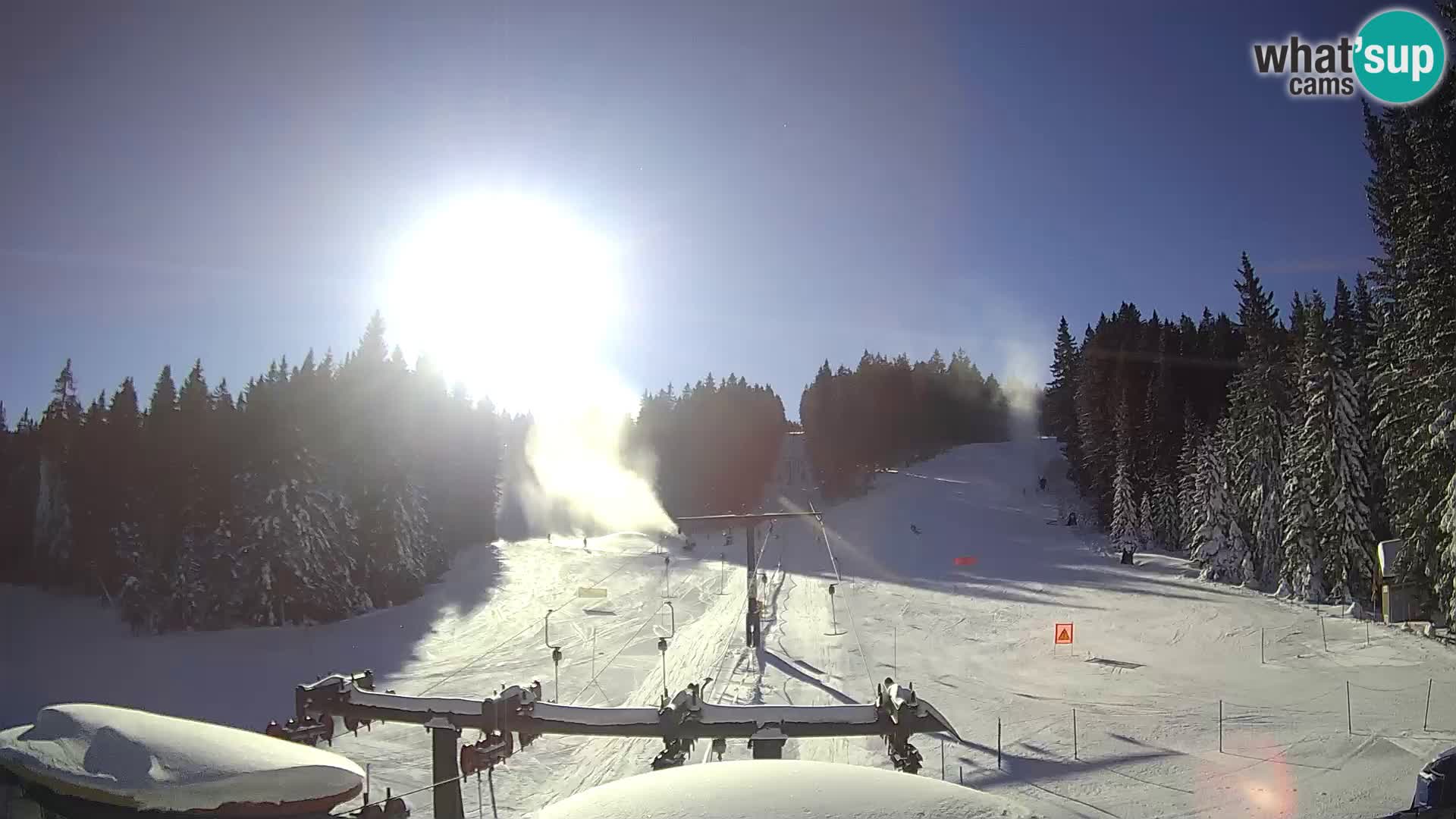 Smučišče Rogla Spletna kamera Ostruščica proga 1 in 2