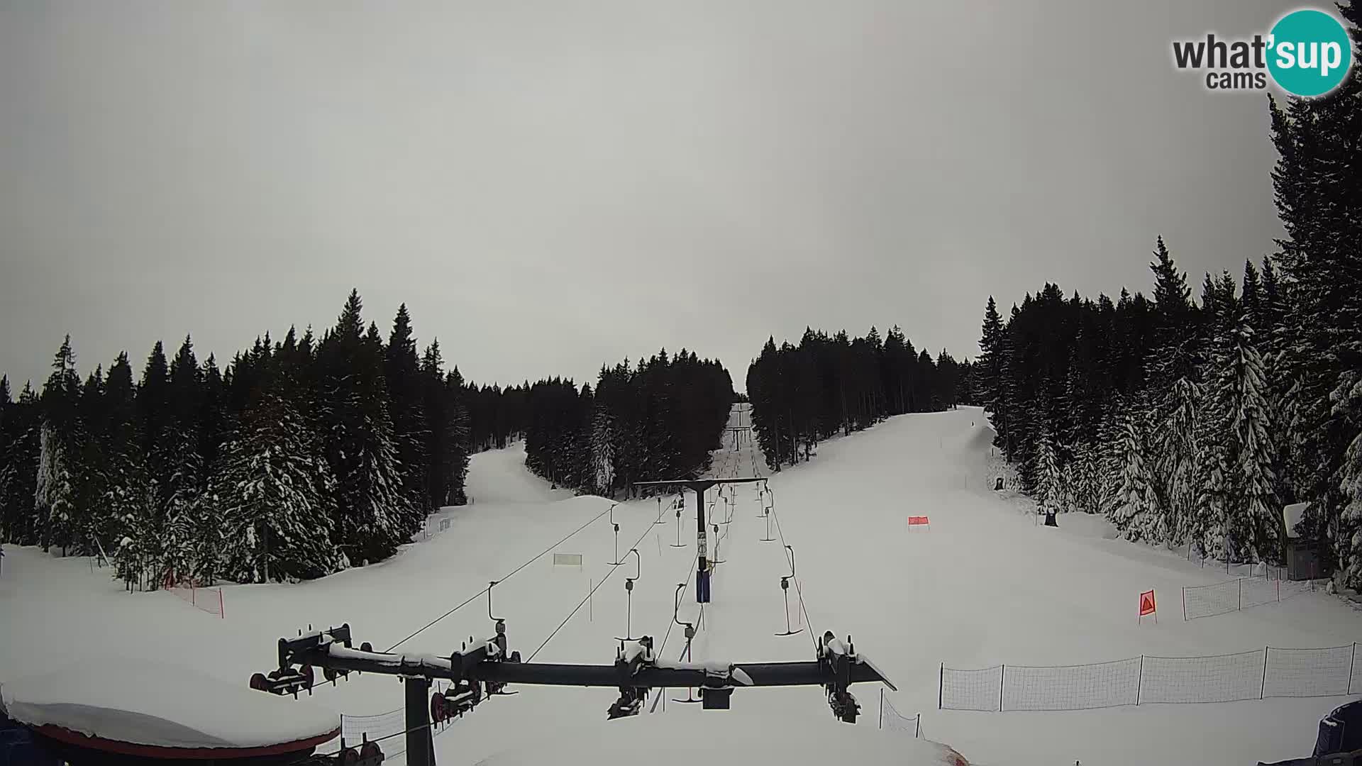 Smučišče Rogla Spletna kamera Ostruščica proga 1 in 2