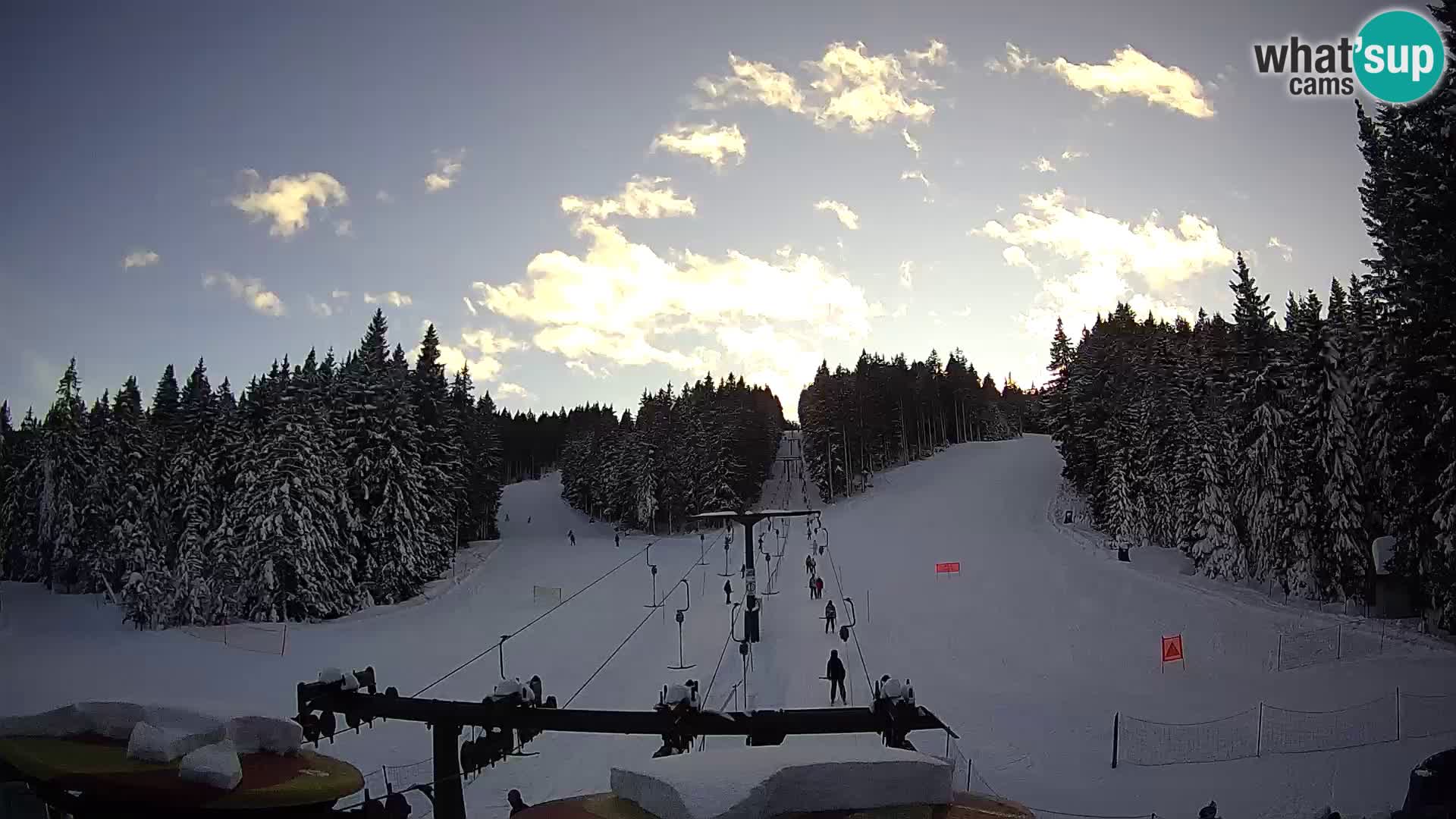 Comprensorio sciistico Rogla Webcam live Ostruščica piste 1 e 2