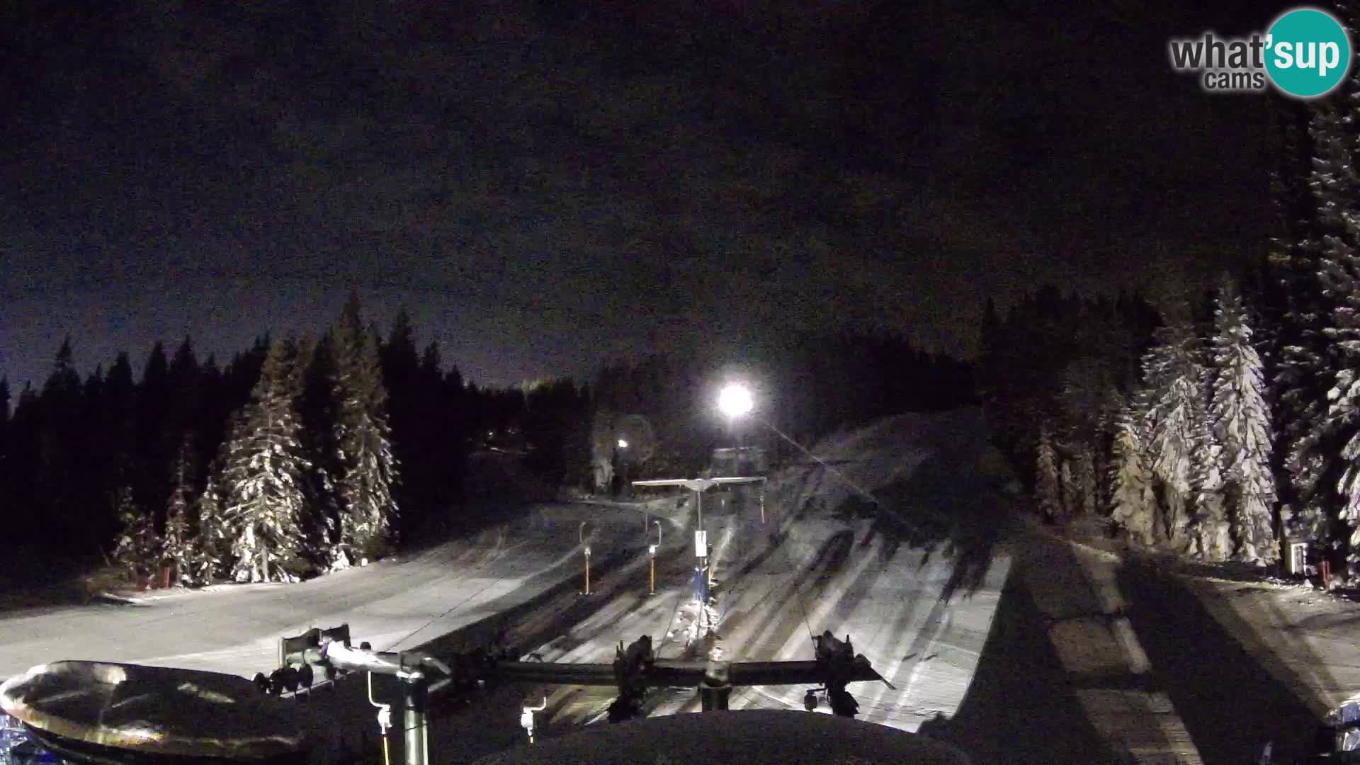 Smučišče Rogla Spletna kamera Ostruščica proga 1 in 2