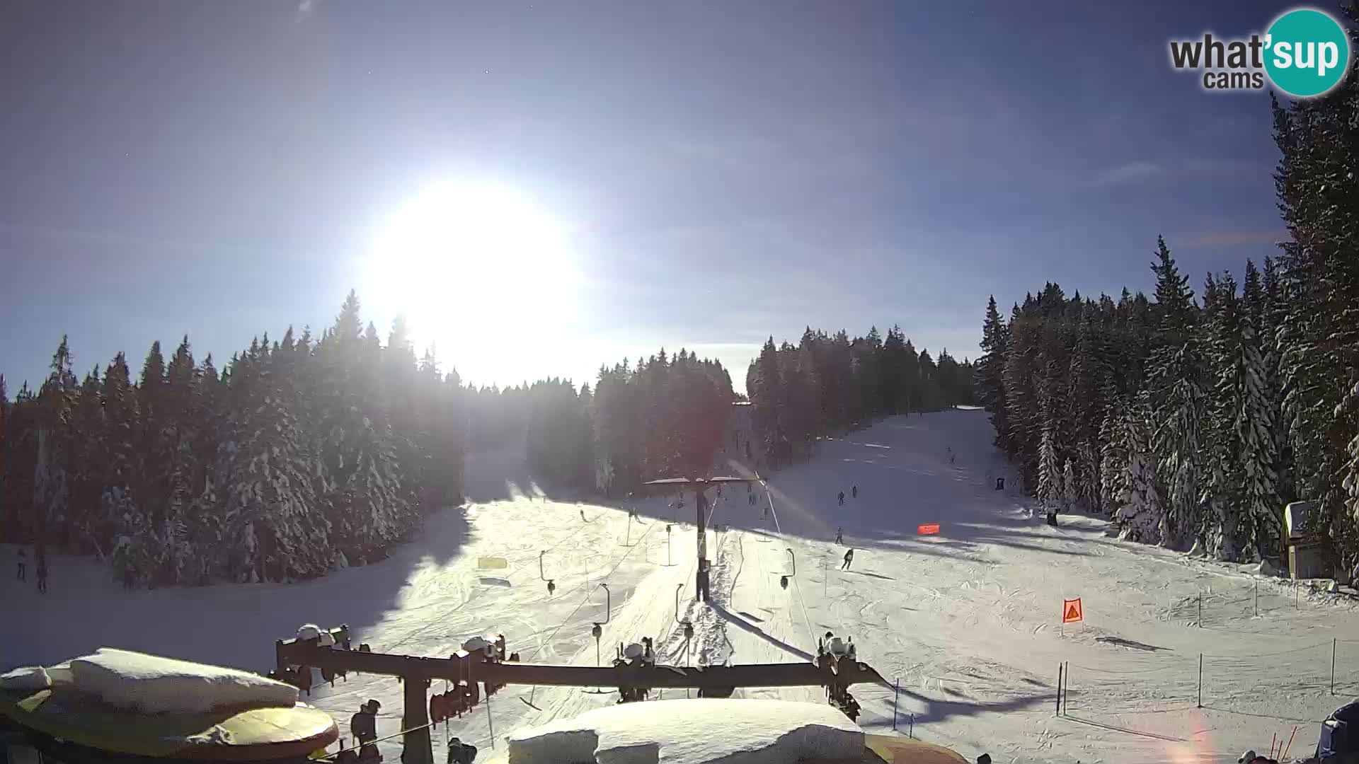 Comprensorio sciistico Rogla Webcam live Ostruščica piste 1 e 2