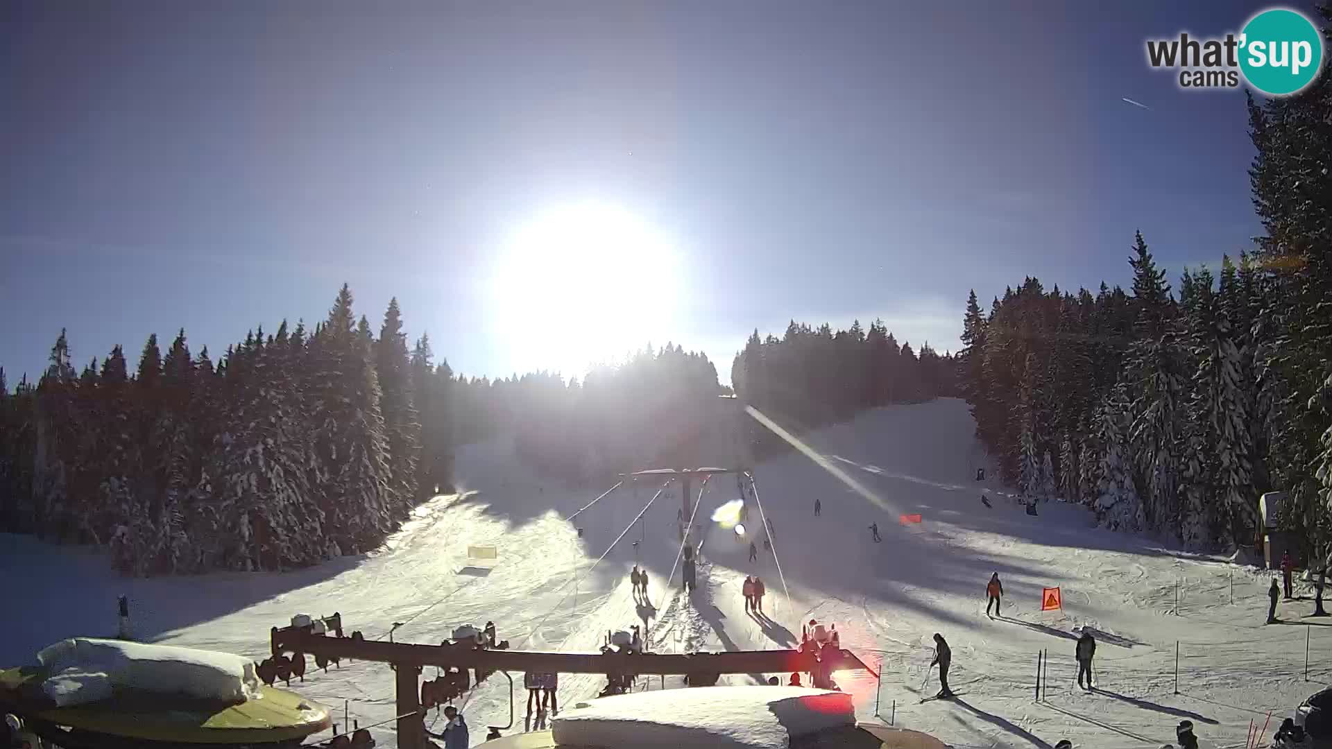 Skijalište Rogla web kamera Ostruščica proga 1 in 2