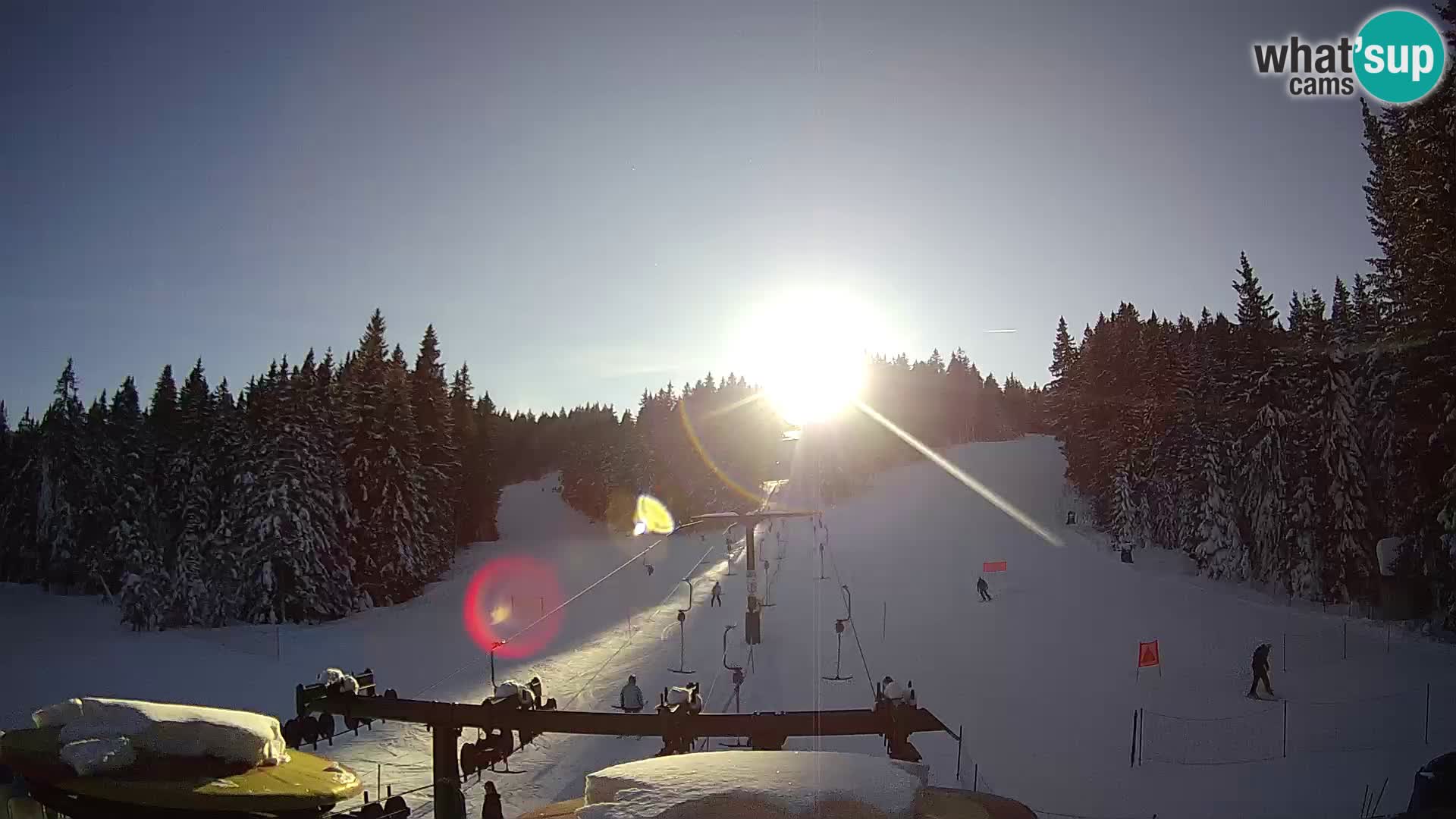 Comprensorio sciistico Rogla Webcam live Ostruščica piste 1 e 2