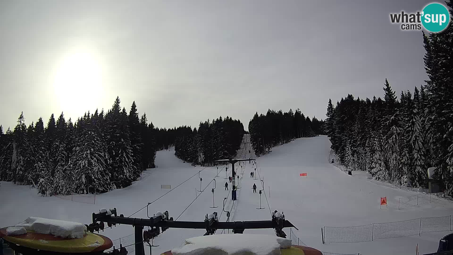 Skigebiet Rogla Webcam Ostruščica Piste 1 und 2