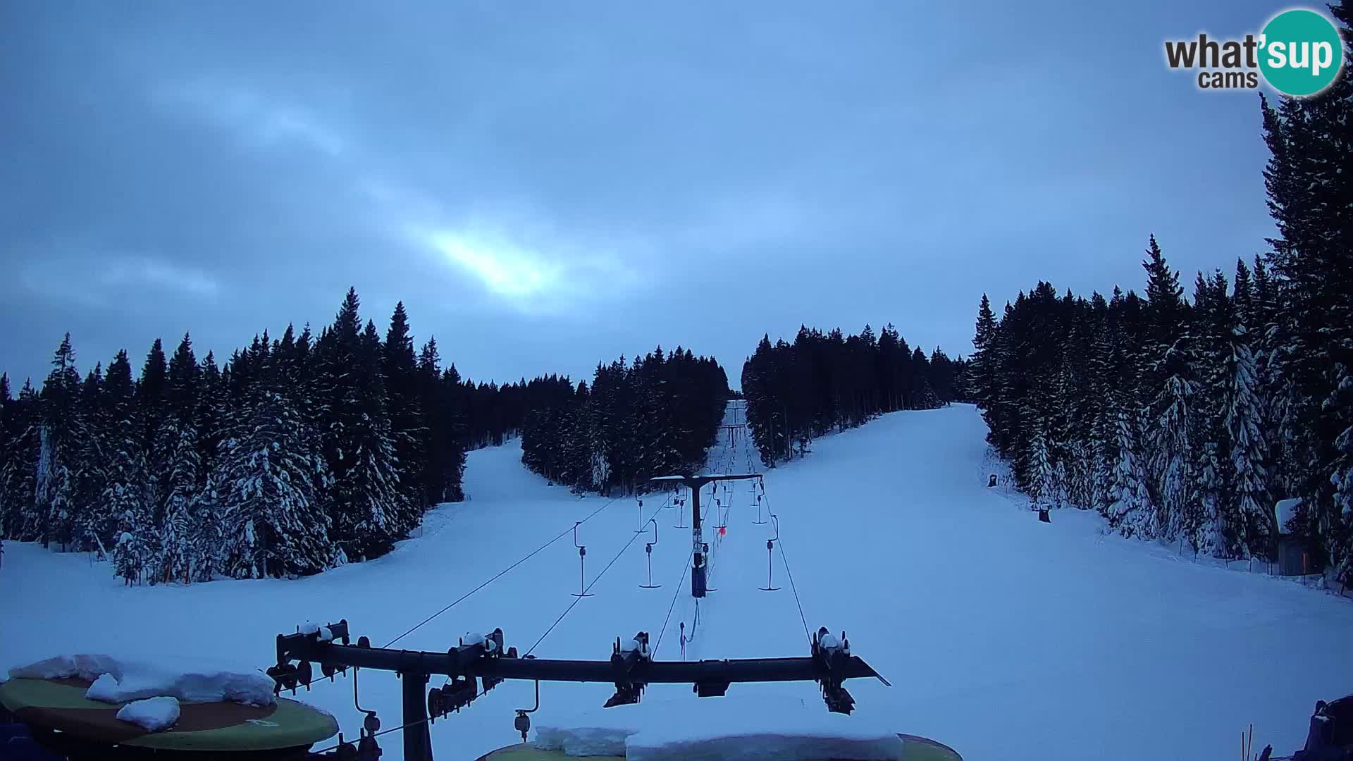 Skijalište Rogla web kamera Ostruščica proga 1 in 2