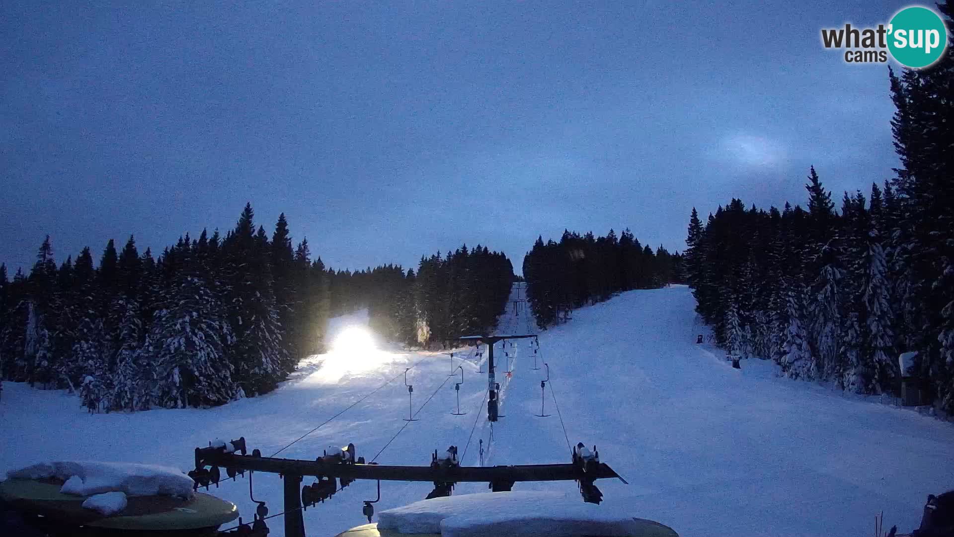 Comprensorio sciistico Rogla Webcam live Ostruščica piste 1 e 2