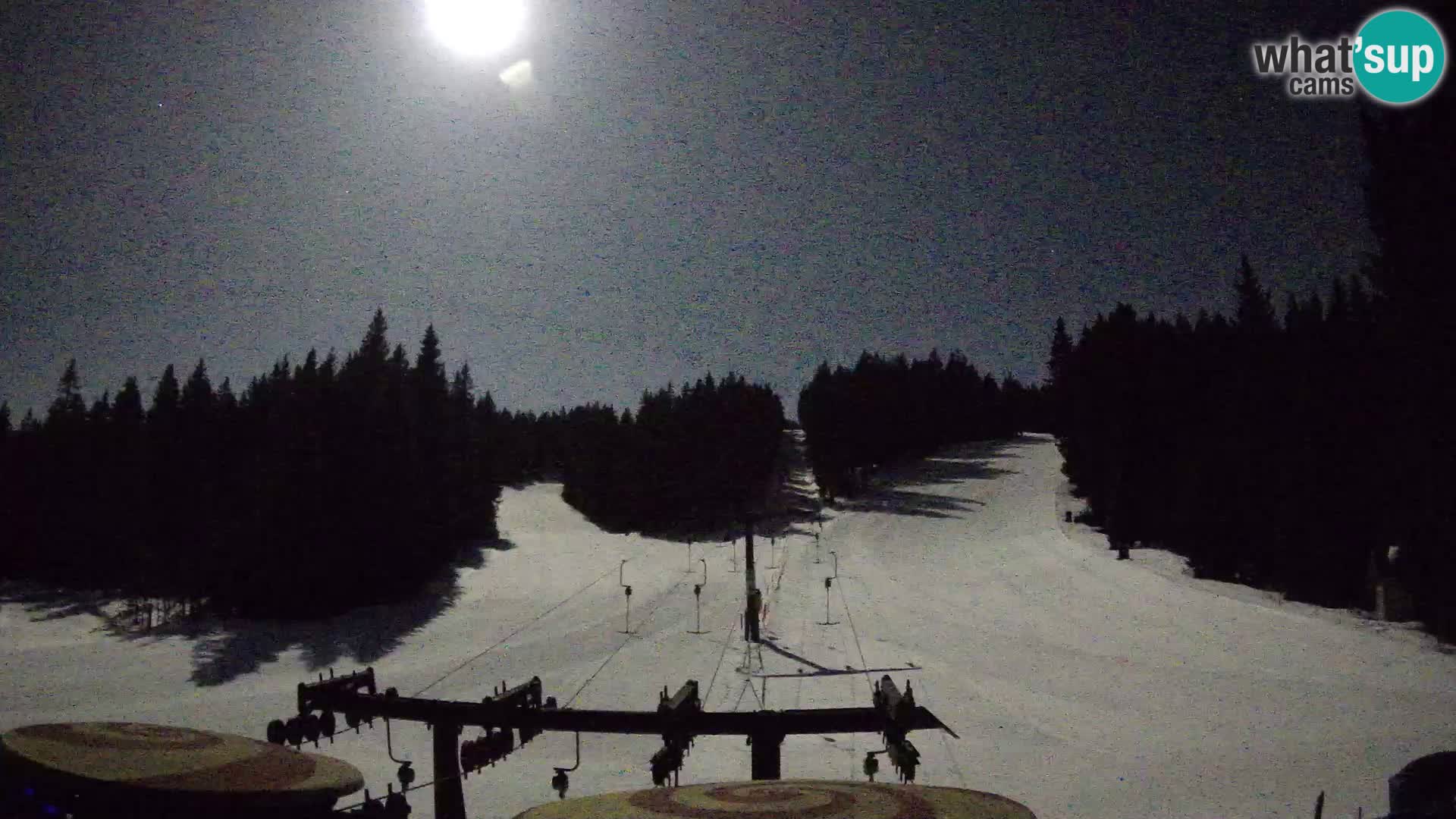 Smučišče Rogla Spletna kamera Ostruščica proga 1 in 2