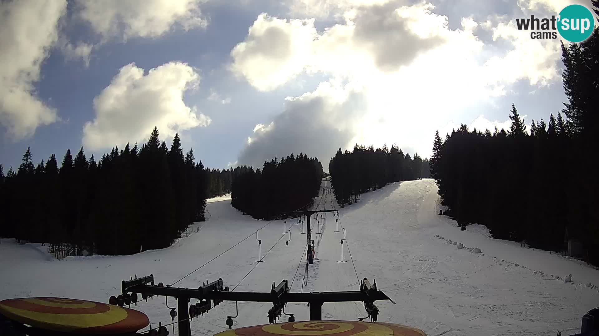 Smučišče Rogla Spletna kamera Ostruščica proga 1 in 2
