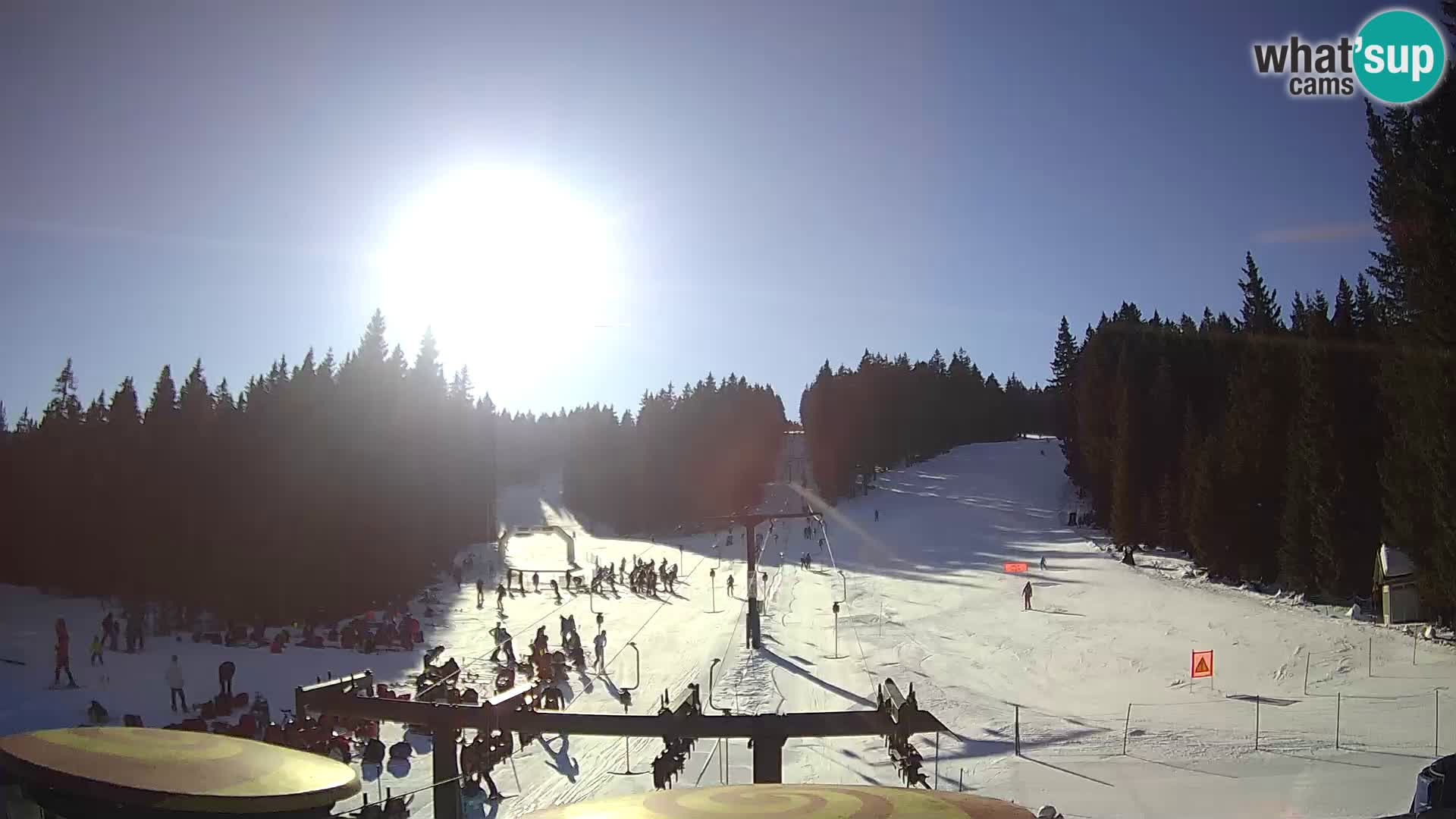 Estación de esquí Rogla Webcam Ostruščica pistas 1 y 2