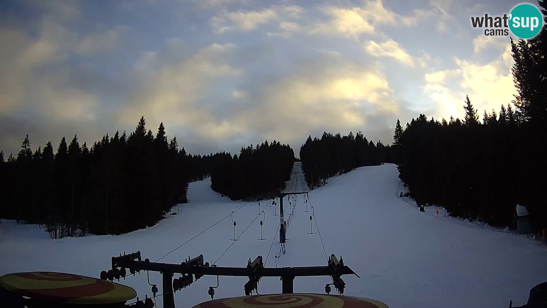 Skigebiet Rogla Webcam Ostruščica Piste 1 und 2