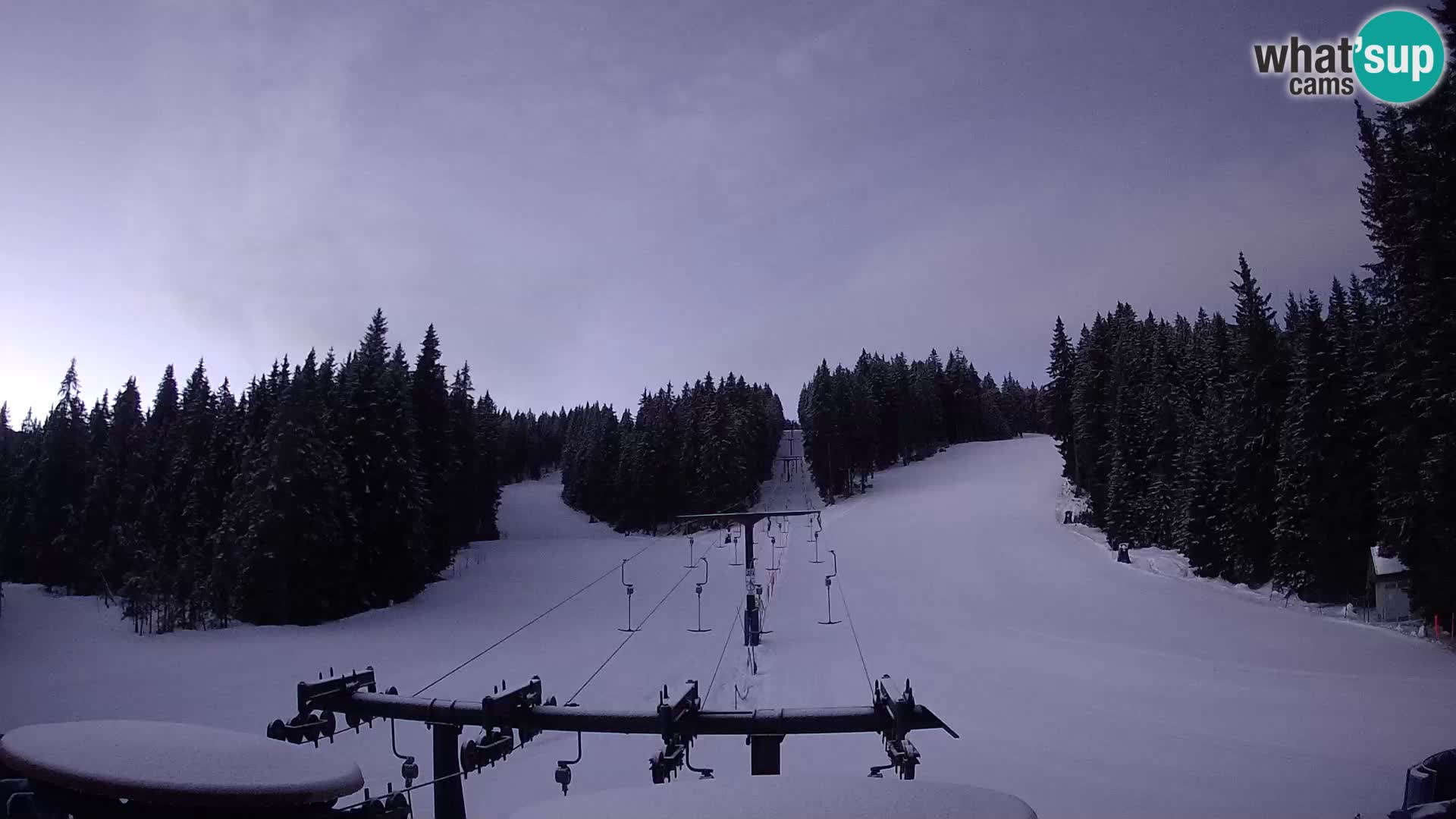 Skijalište Rogla web kamera Ostruščica proga 1 in 2