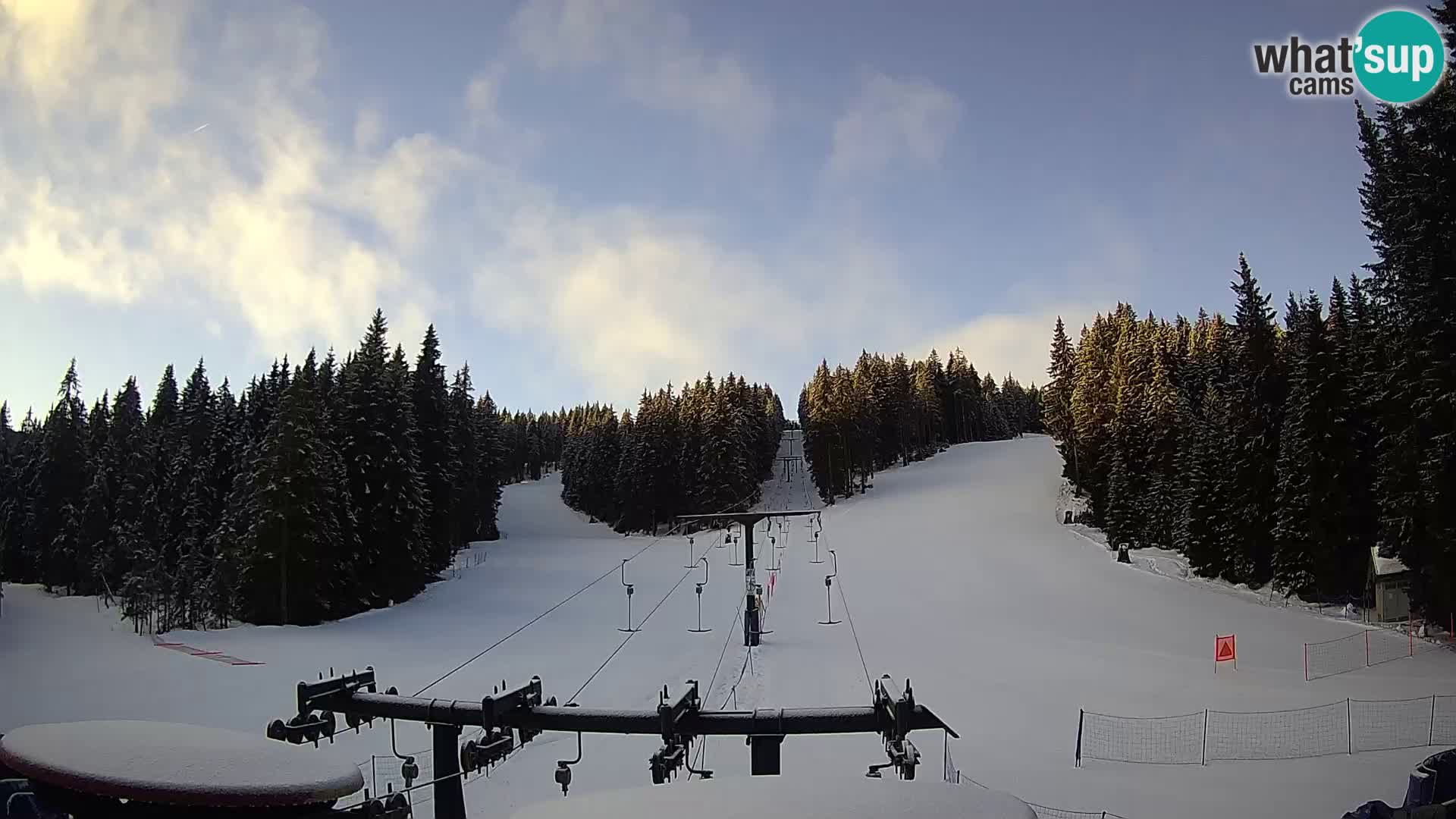 Skigebiet Rogla Webcam Ostruščica Piste 1 und 2
