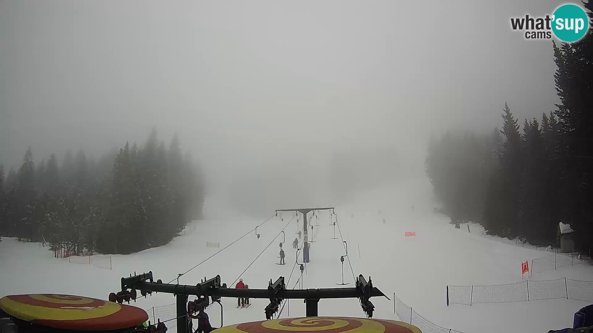 Smučišče Rogla Spletna kamera Ostruščica proga 1 in 2