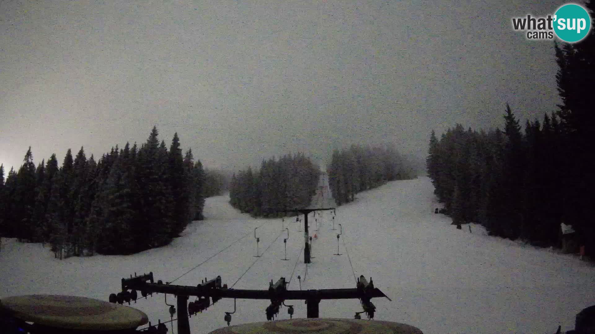 Smučišče Rogla Spletna kamera Ostruščica proga 1 in 2