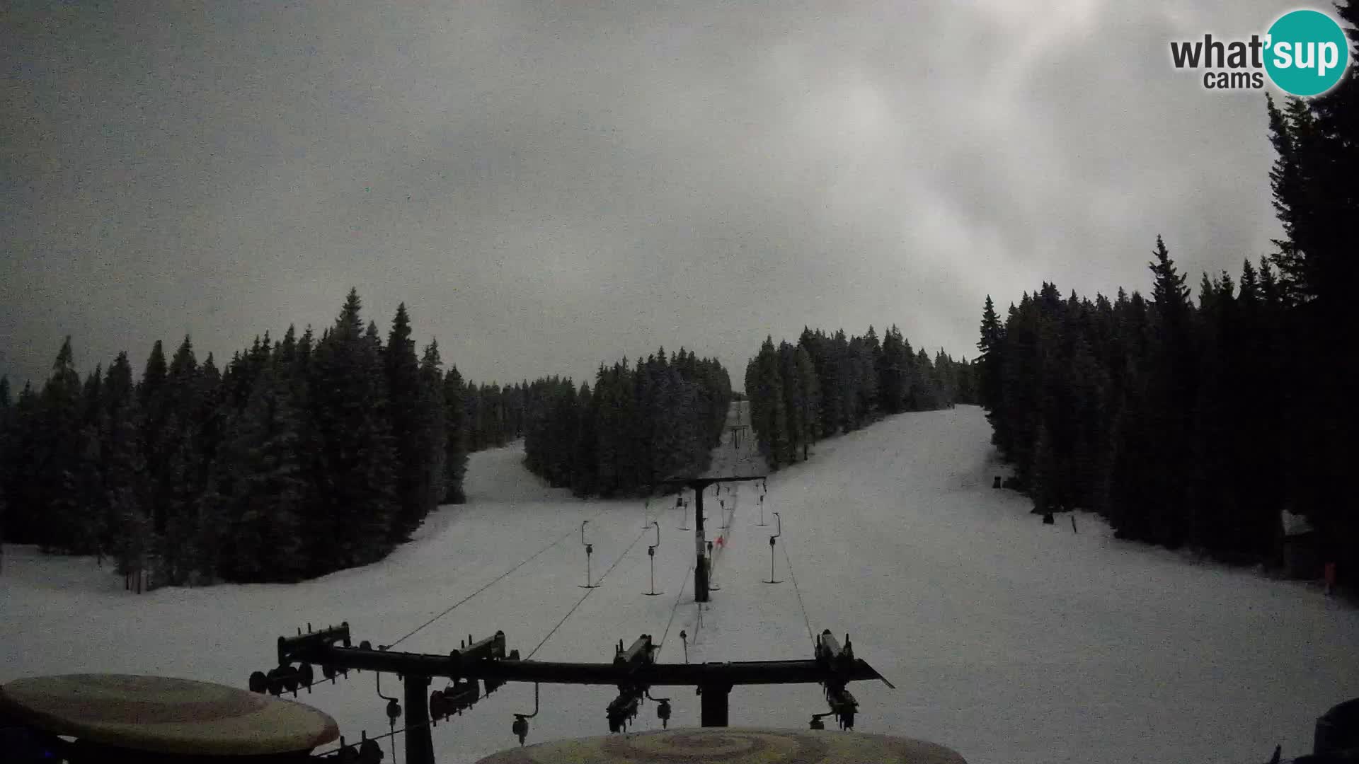 Smučišče Rogla Spletna kamera Ostruščica proga 1 in 2