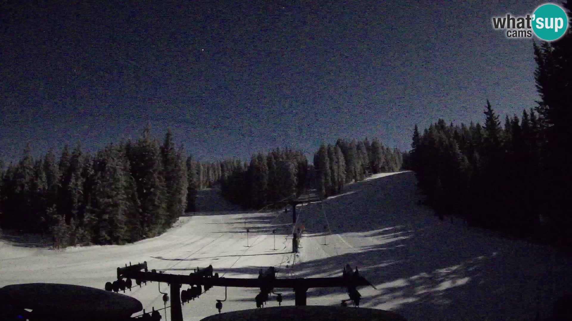 Skigebiet Rogla Webcam Ostruščica Piste 1 und 2