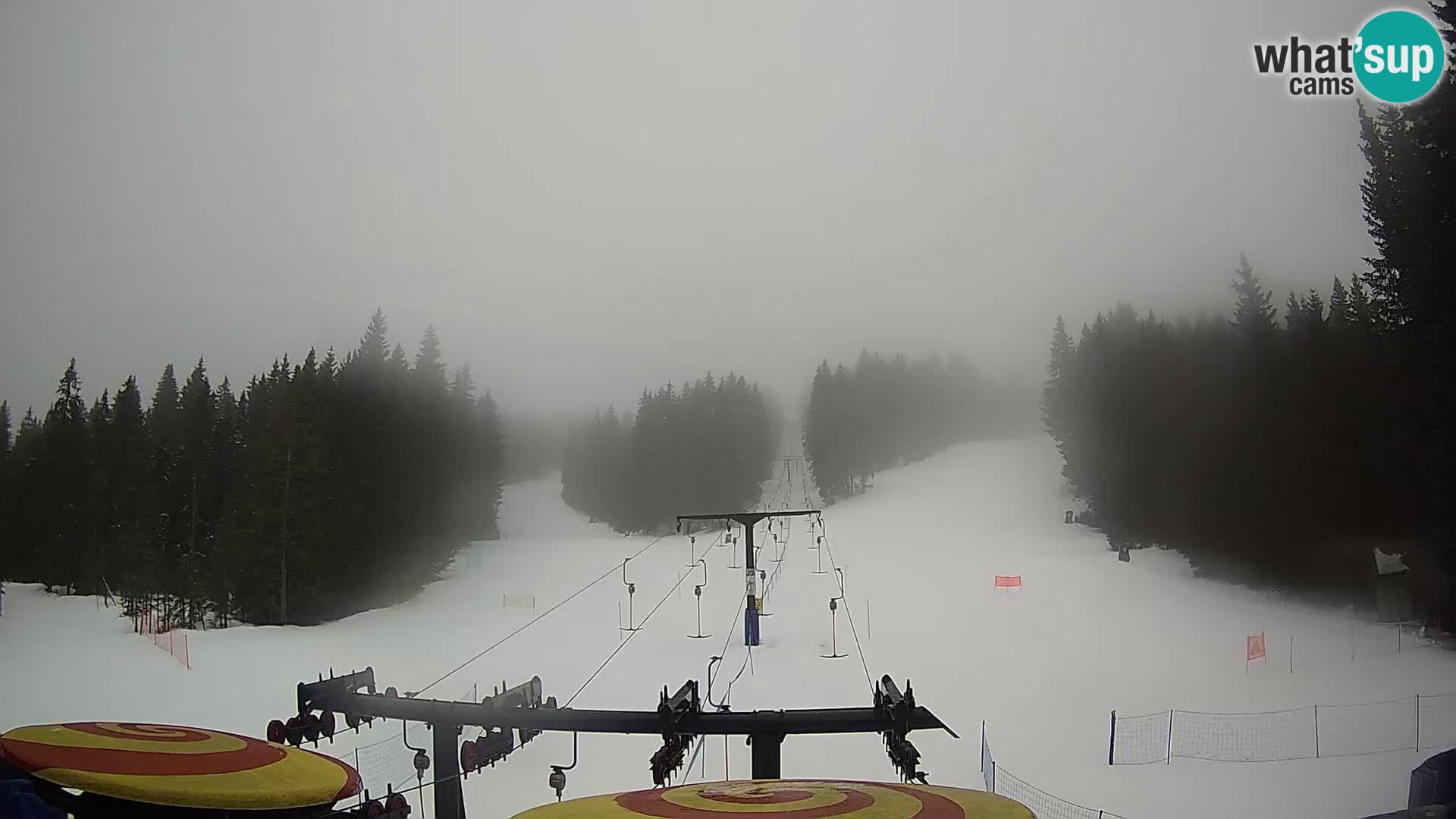 Smučišče Rogla Spletna kamera Ostruščica proga 1 in 2