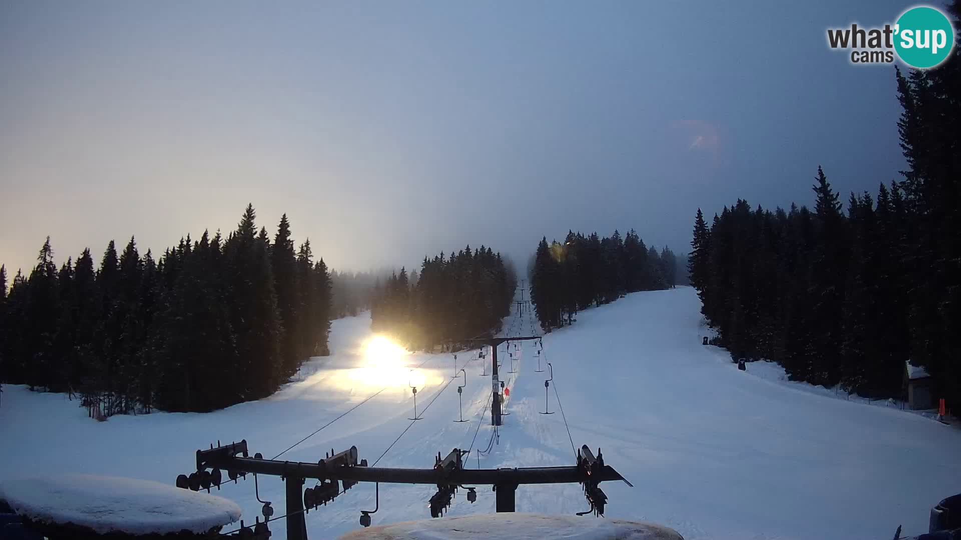 Skijalište Rogla web kamera Ostruščica proga 1 in 2