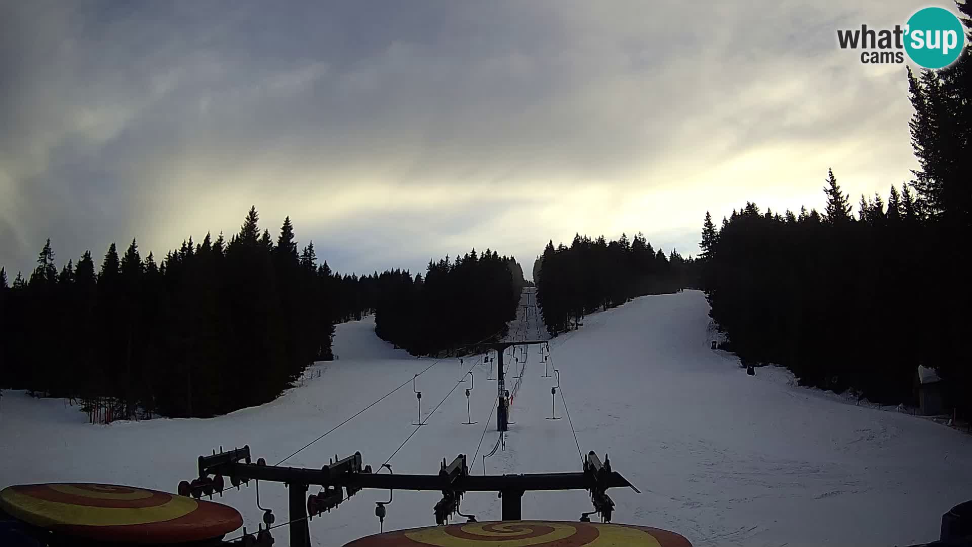 Comprensorio sciistico Rogla Webcam live Ostruščica piste 1 e 2