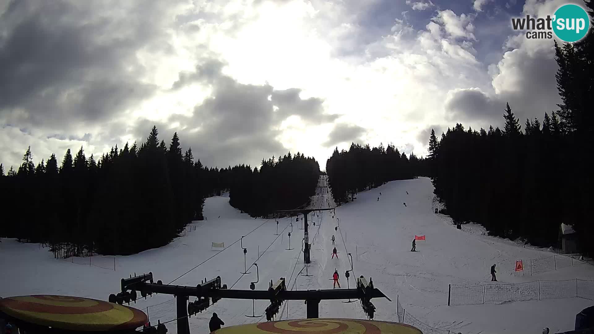 Smučišče Rogla Spletna kamera Ostruščica proga 1 in 2