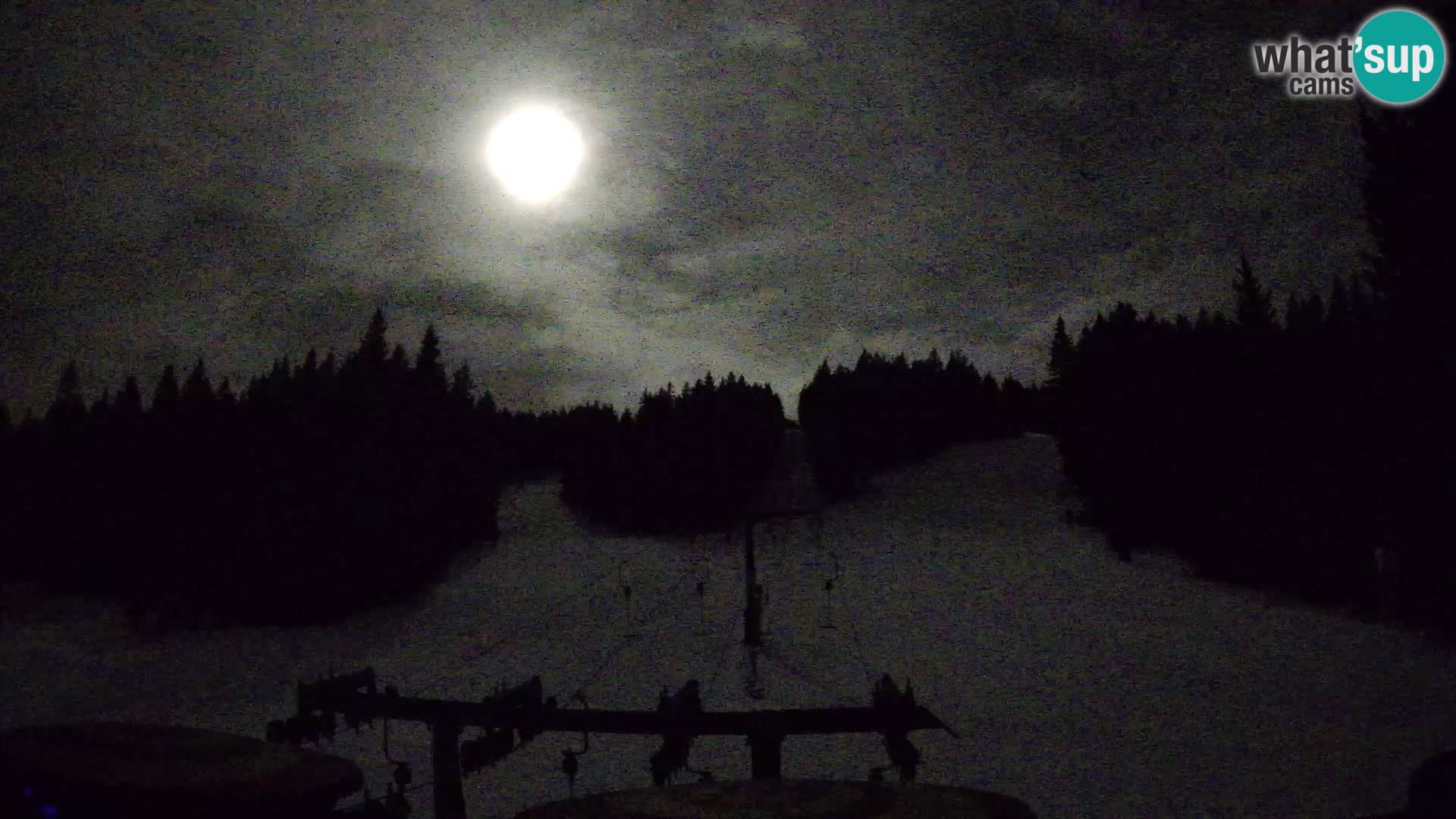 Smučišče Rogla Spletna kamera Ostruščica proga 1 in 2