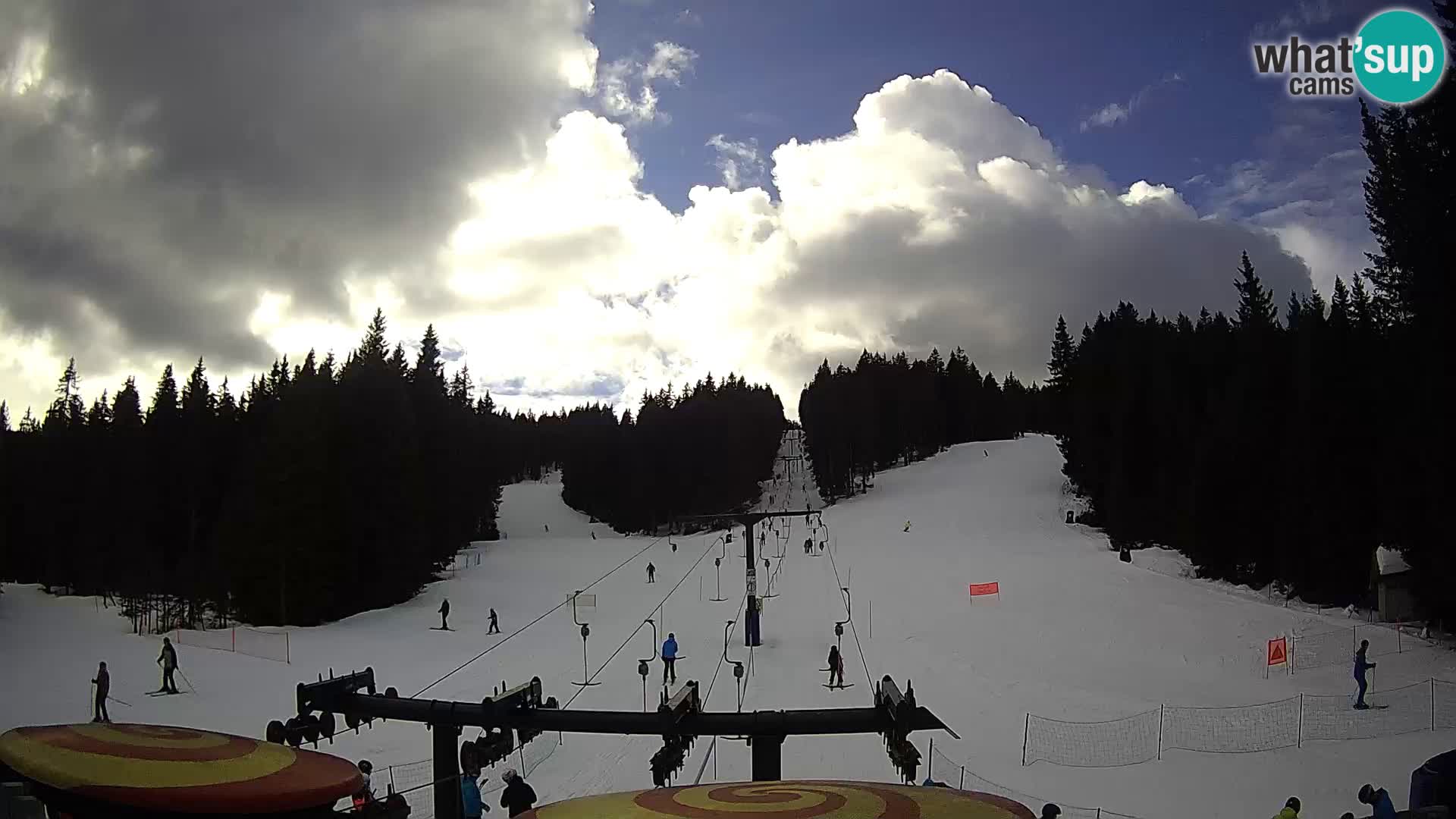 Smučišče Rogla Spletna kamera Ostruščica proga 1 in 2
