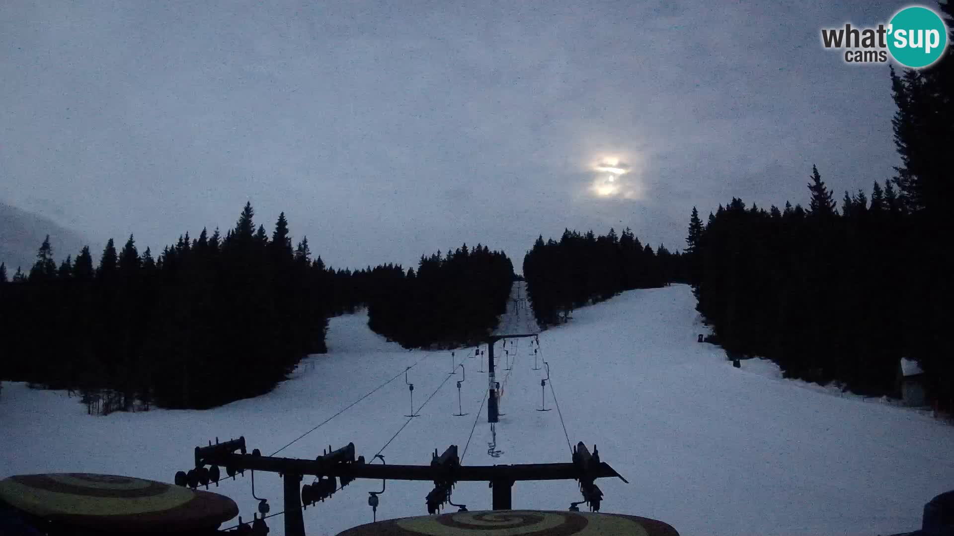 Skijalište Rogla web kamera Ostruščica proga 1 in 2