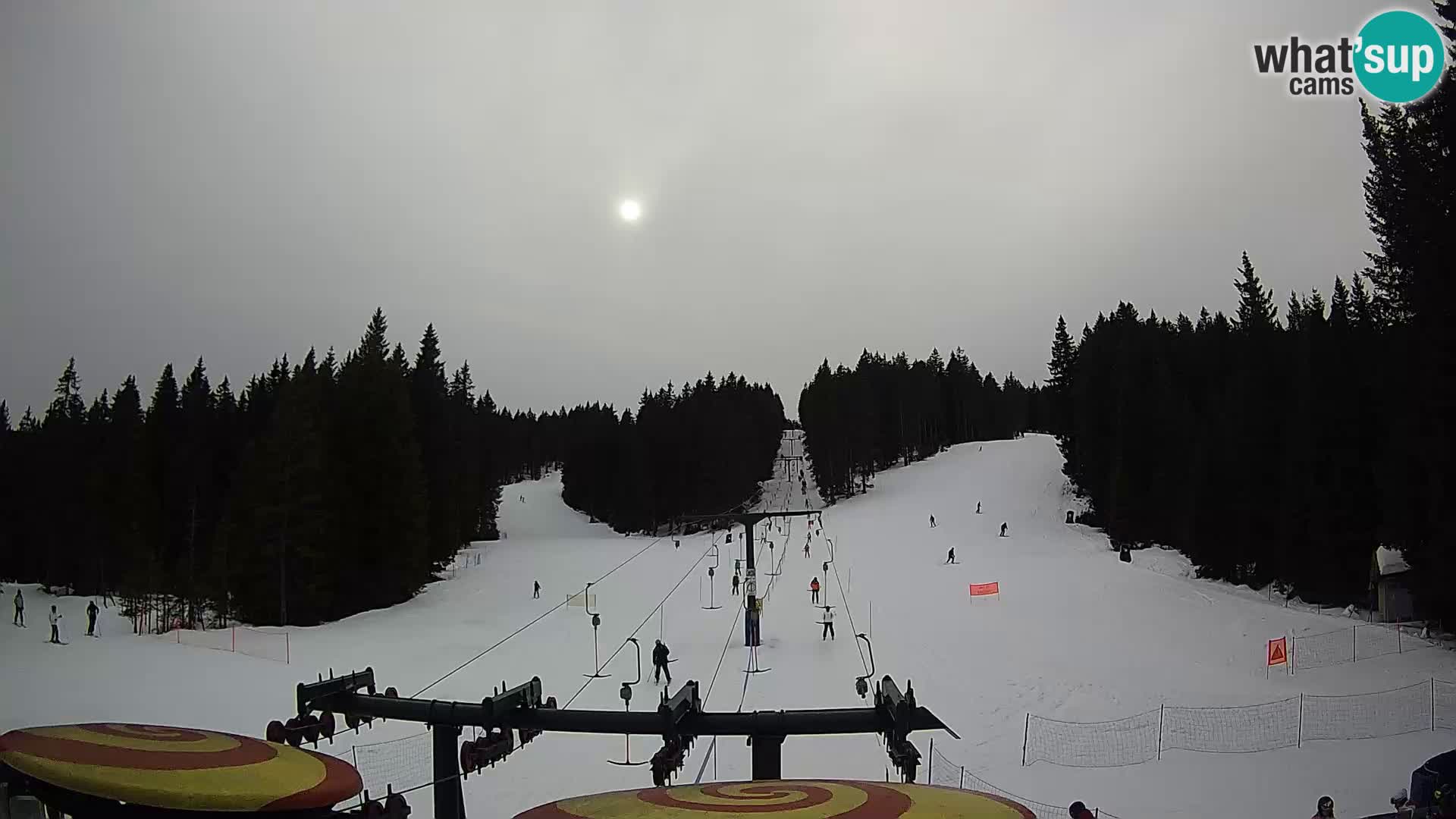 Smučišče Rogla Spletna kamera Ostruščica proga 1 in 2