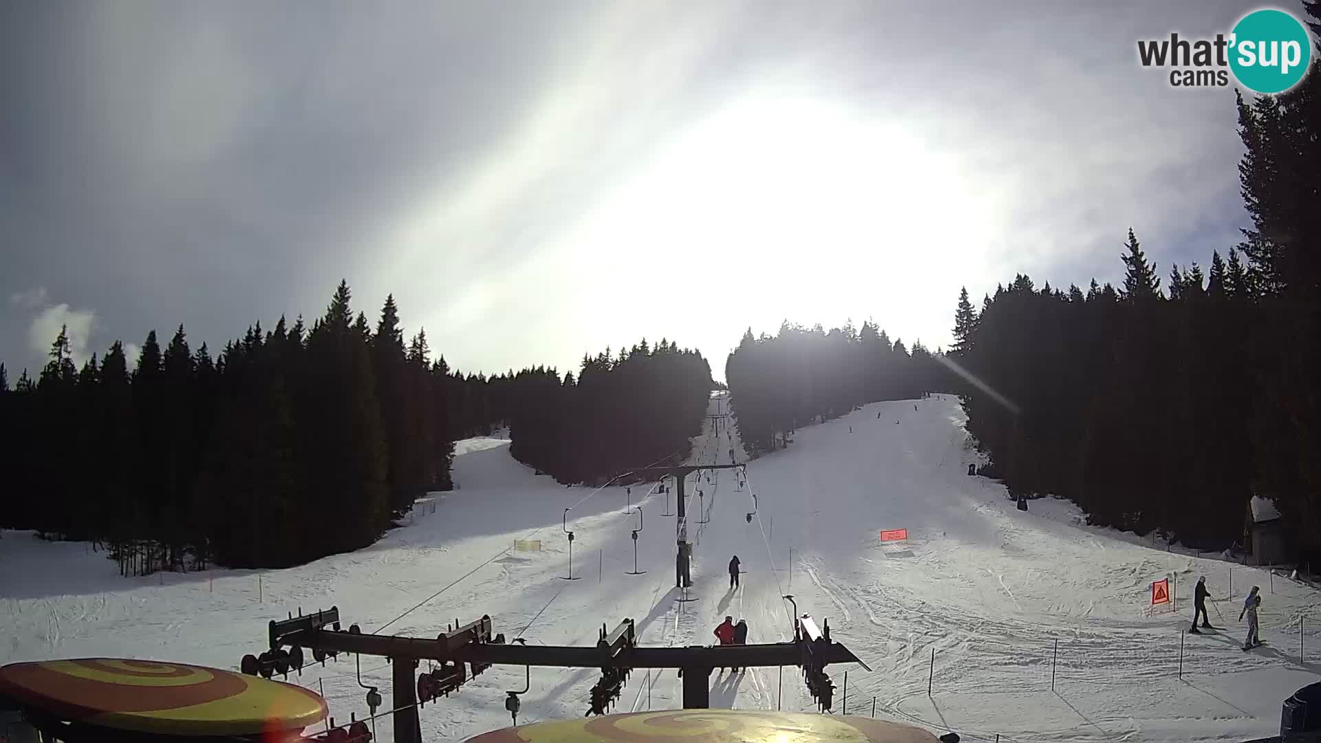 Smučišče Rogla Spletna kamera Ostruščica proga 1 in 2