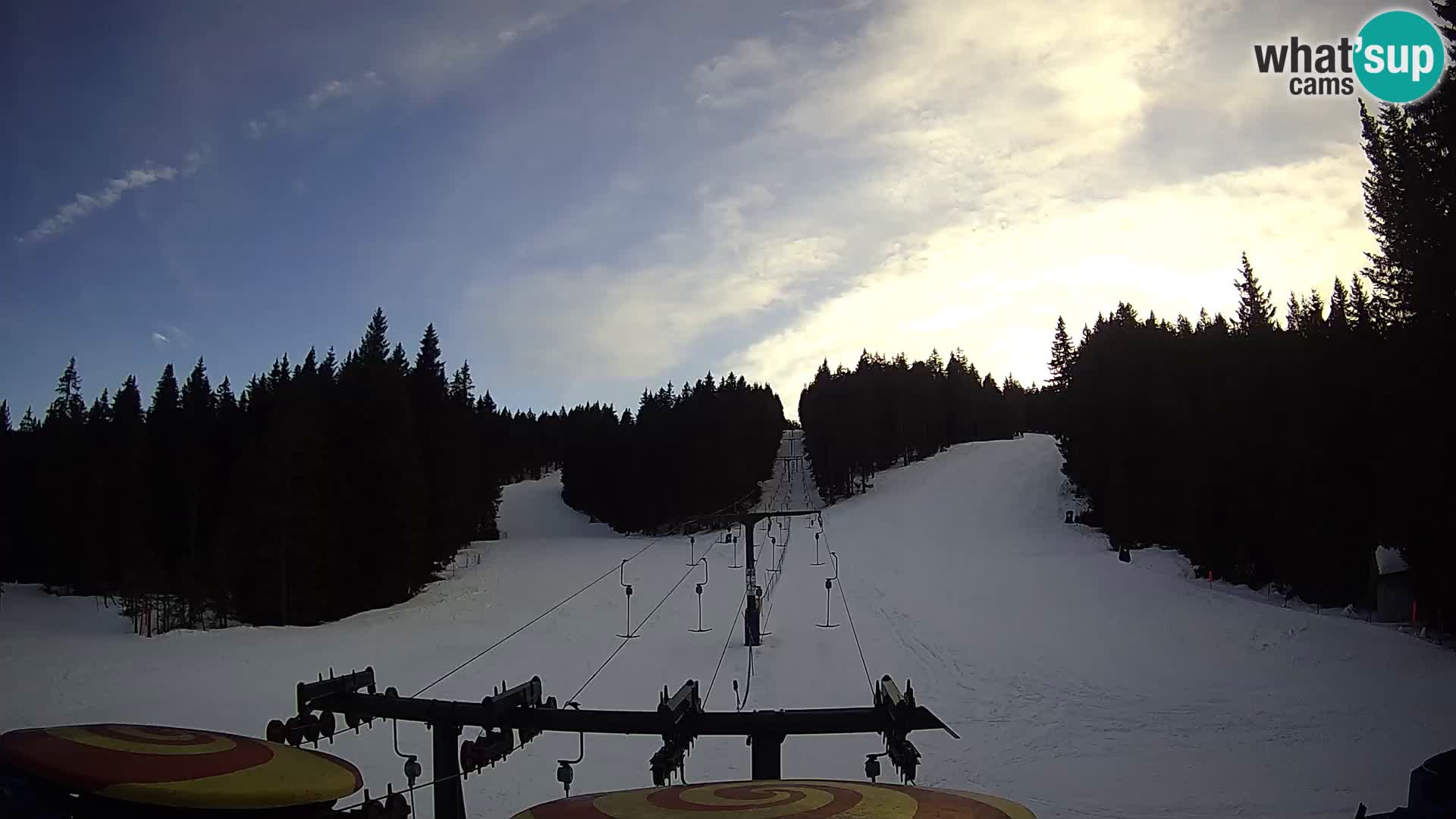 Smučišče Rogla Spletna kamera Ostruščica proga 1 in 2