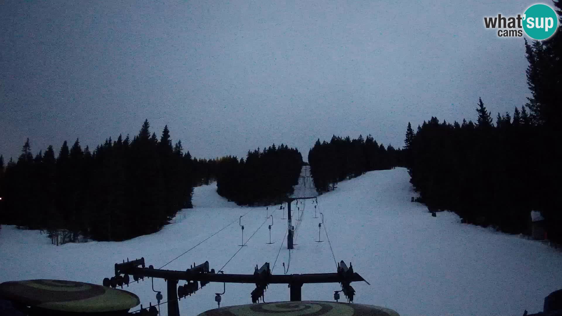 Skijalište Rogla web kamera Ostruščica proga 1 in 2