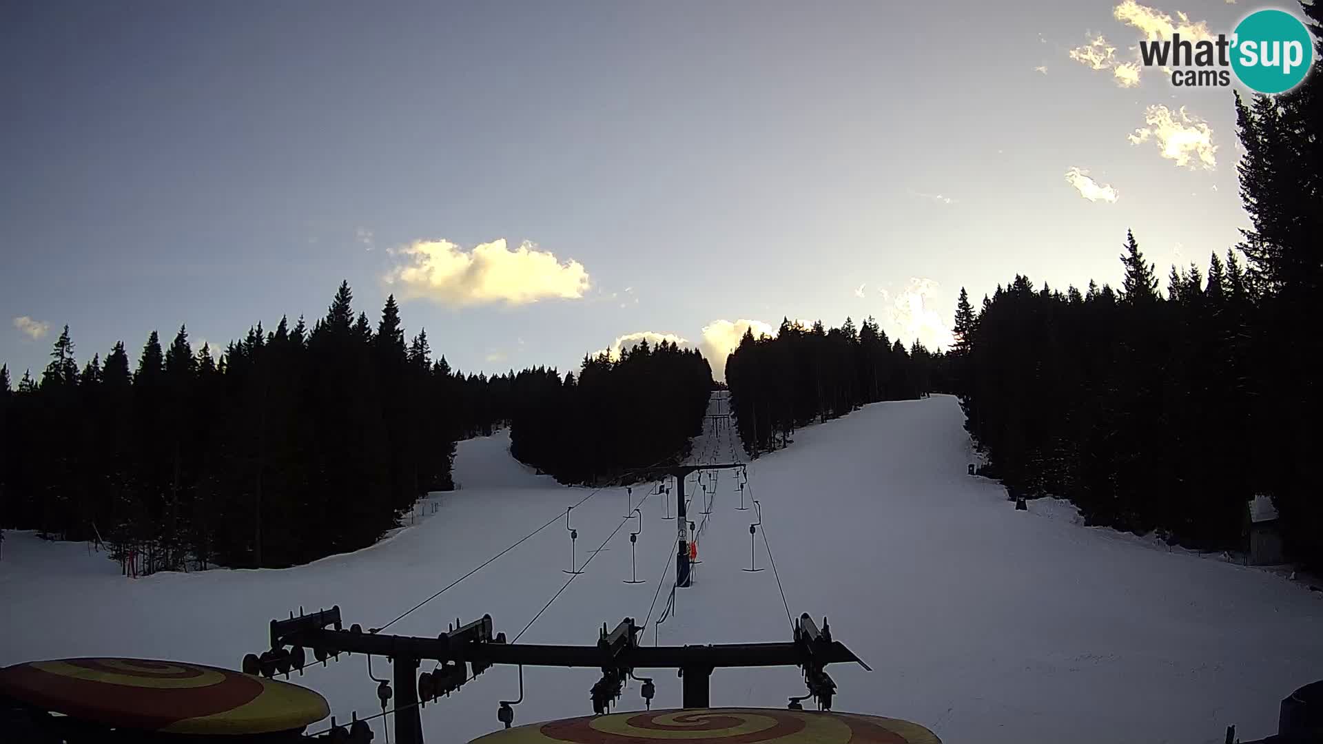 Skigebiet Rogla Webcam Ostruščica Piste 1 und 2