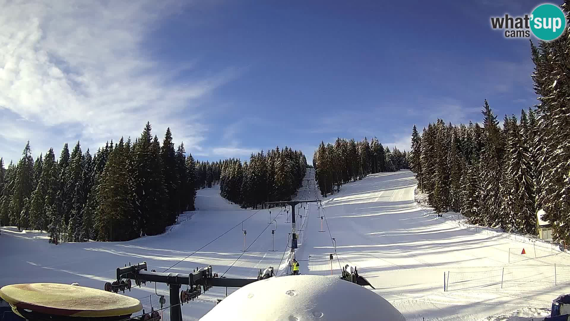 Comprensorio sciistico Rogla Webcam live Ostruščica piste 1 e 2