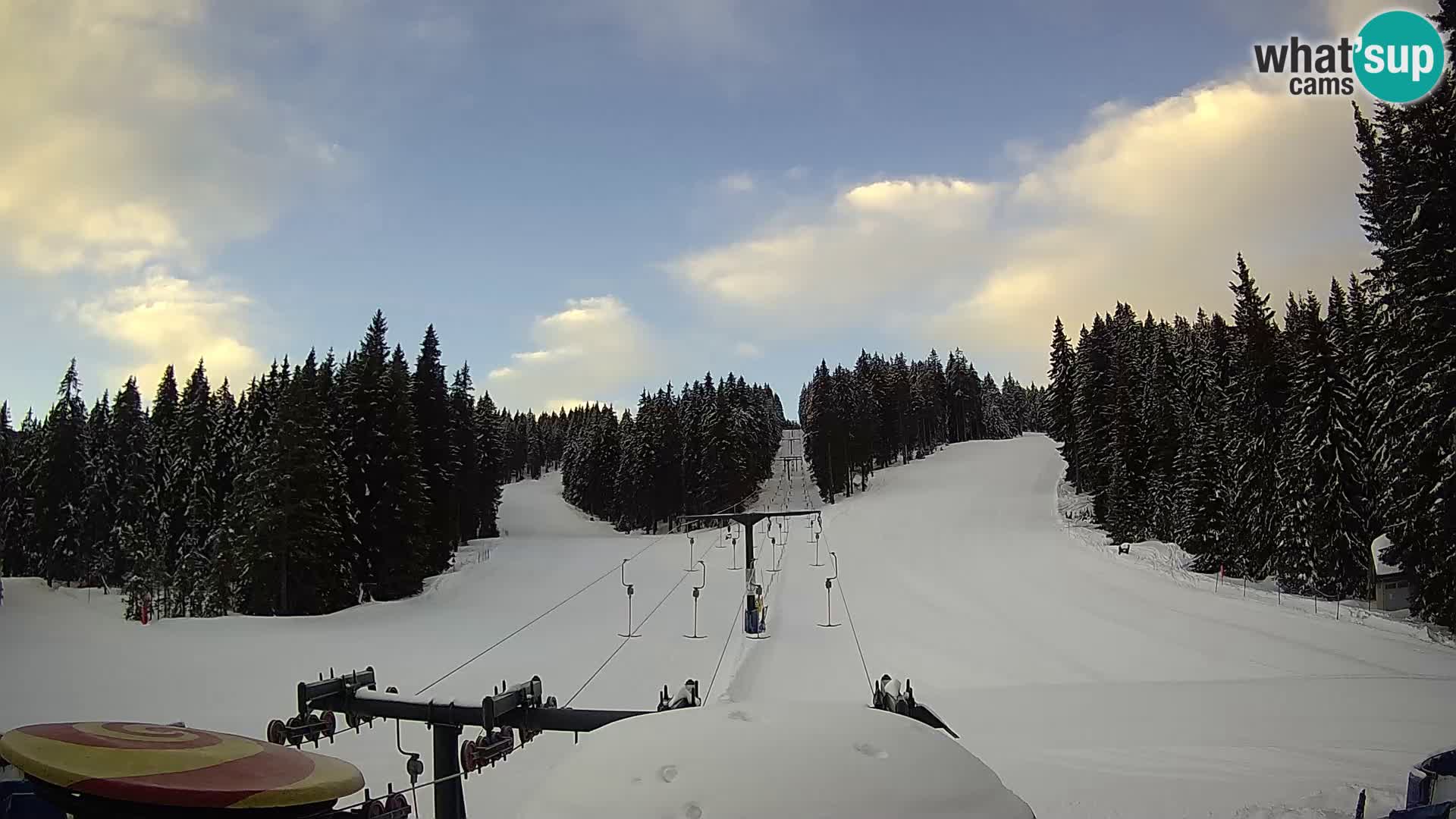Smučišče Rogla Spletna kamera Ostruščica proga 1 in 2