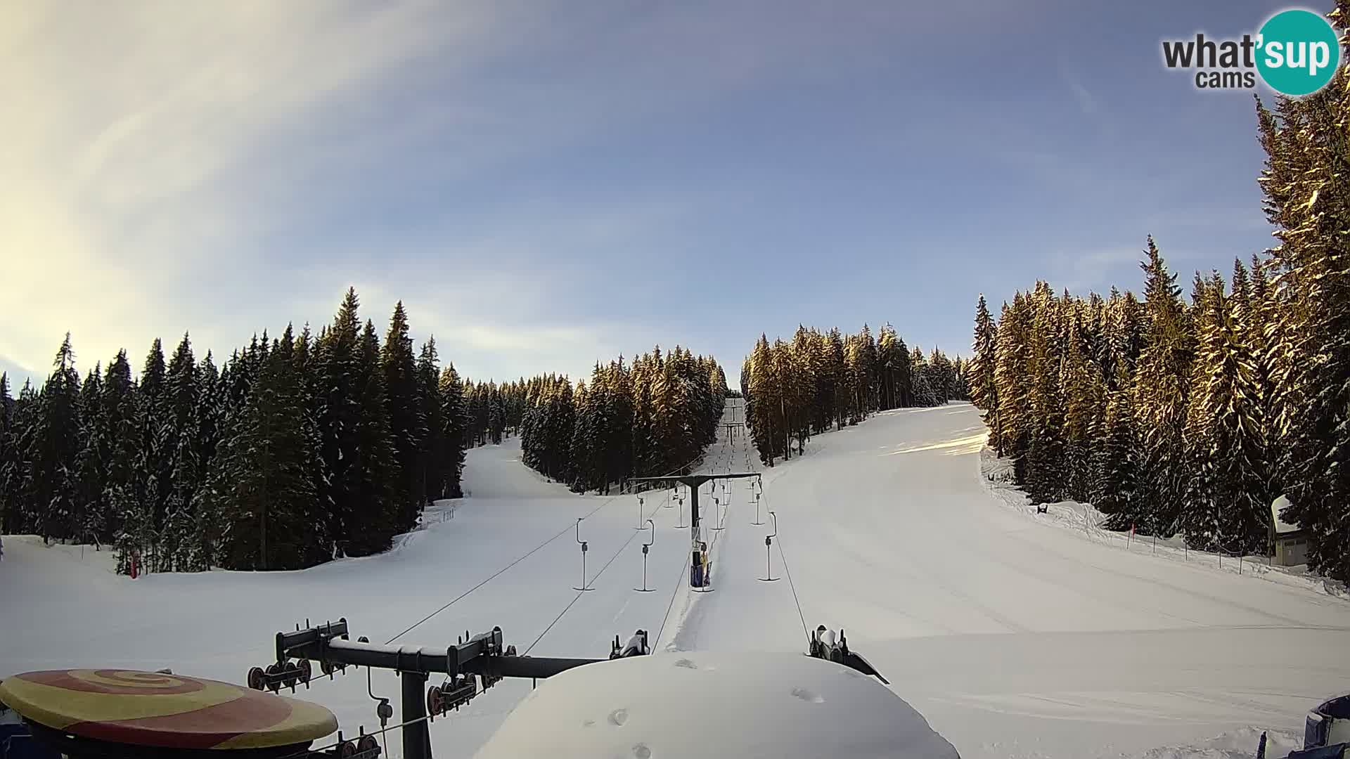 Smučišče Rogla Spletna kamera Ostruščica proga 1 in 2